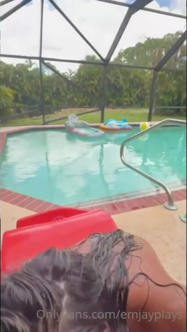 Pool Private Facial - big ass - big tits - blowjob - sex - fuck