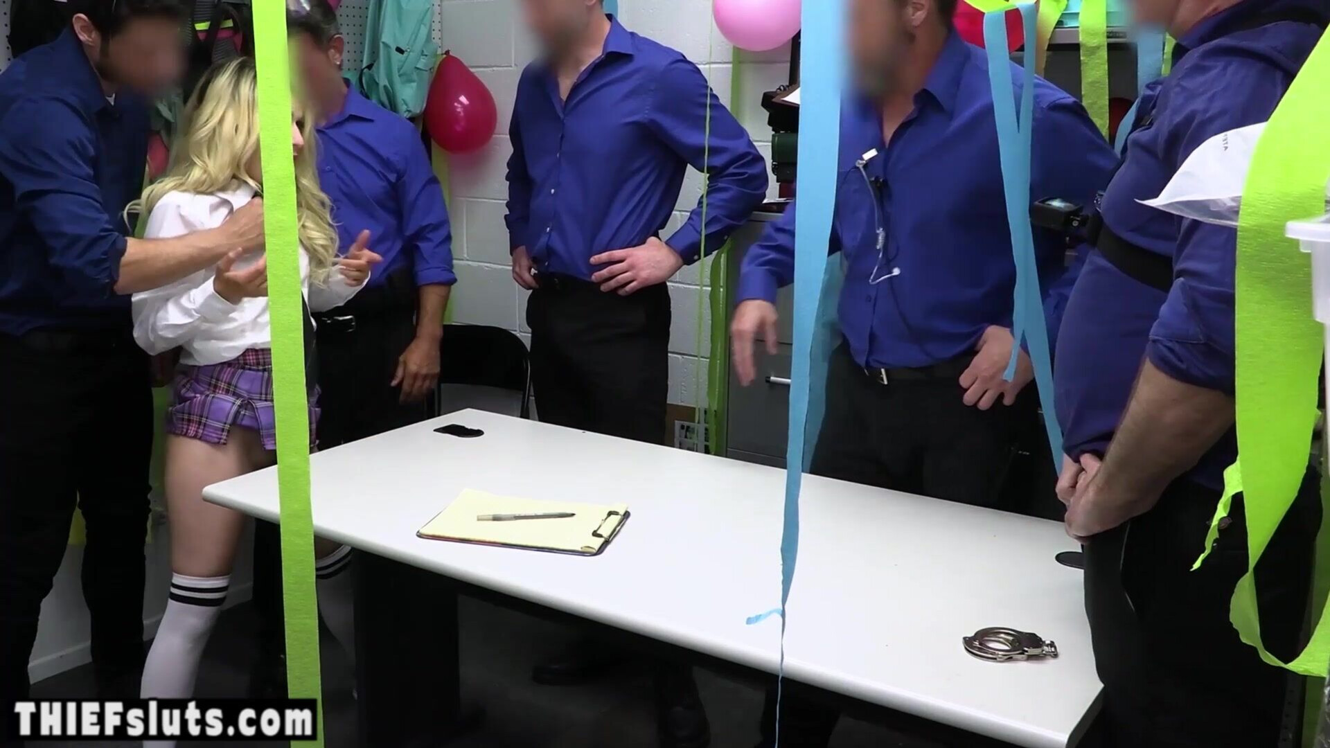 Scared teen teen group fucked by guards - teen - group sex - orgy - big cock - big dick - small tits - tiny tits - petite - skinny - blonde