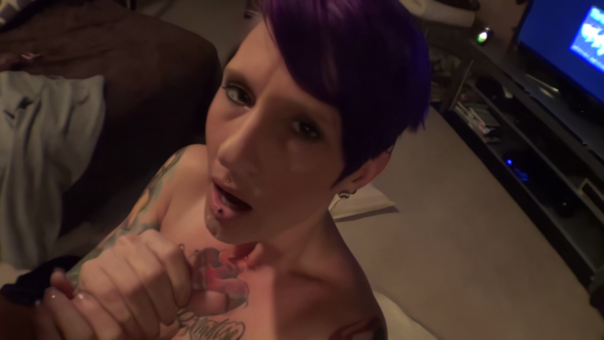 SexWithStephanie Back Rub BJ p2 - pov - blowjob - amateur