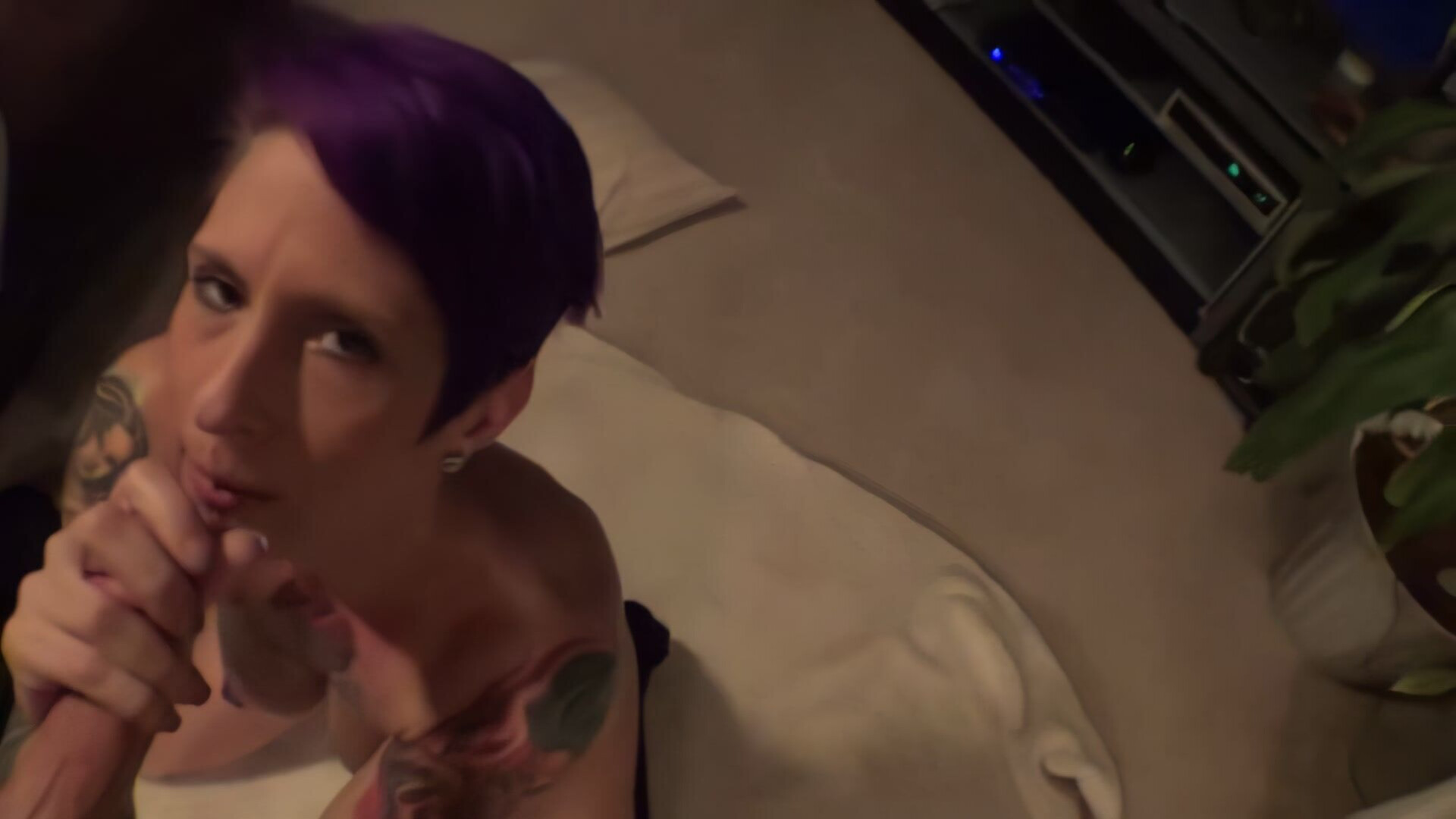 SexWithStephanie Back Rub BJ p2 - pov - blowjob - amateur