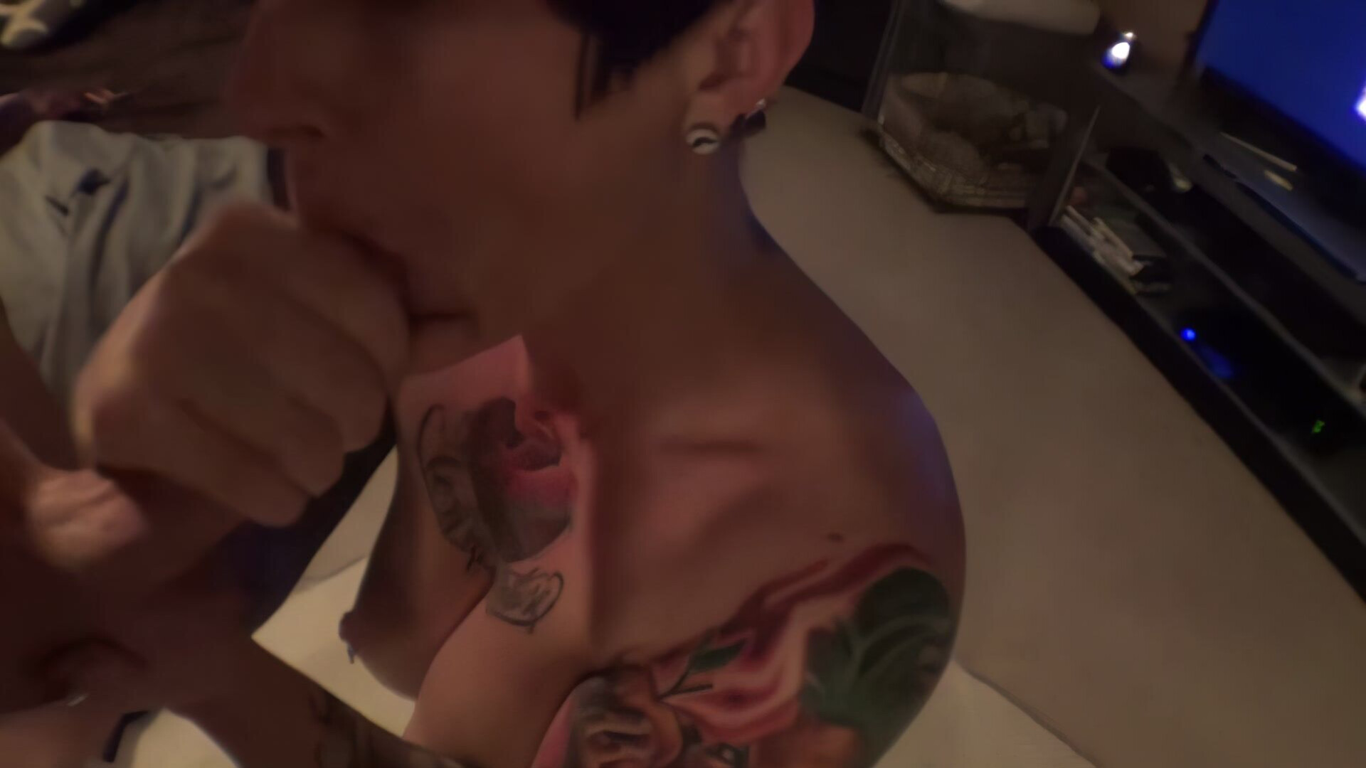 SexWithStephanie Back Rub BJ p2 - pov - blowjob - amateur