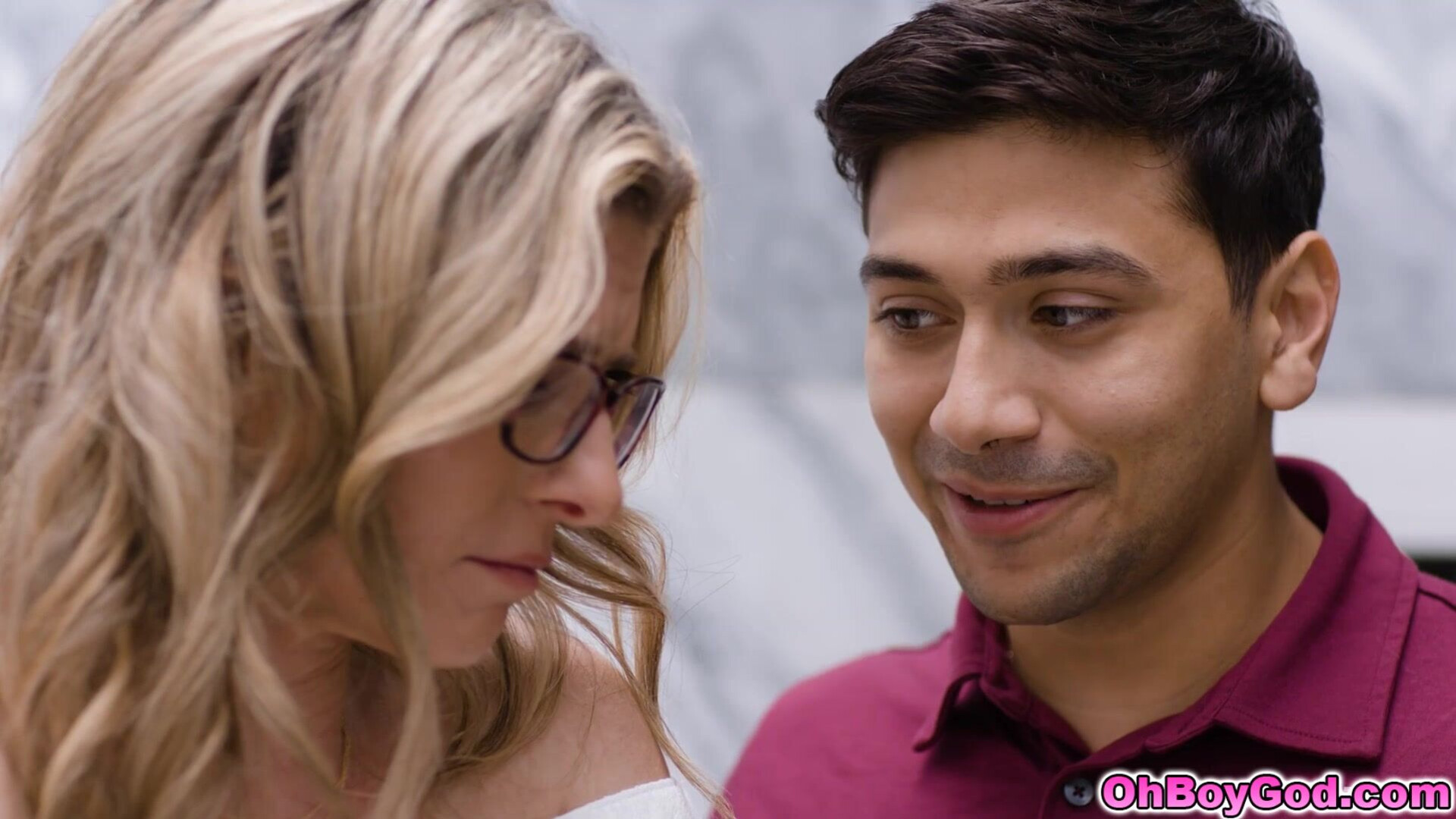 Stepson eating out Cory Chase milf pussy - stepmom - stepson - family porn - family sex - old young - mom porn - blonde - big tits - fingering - milf