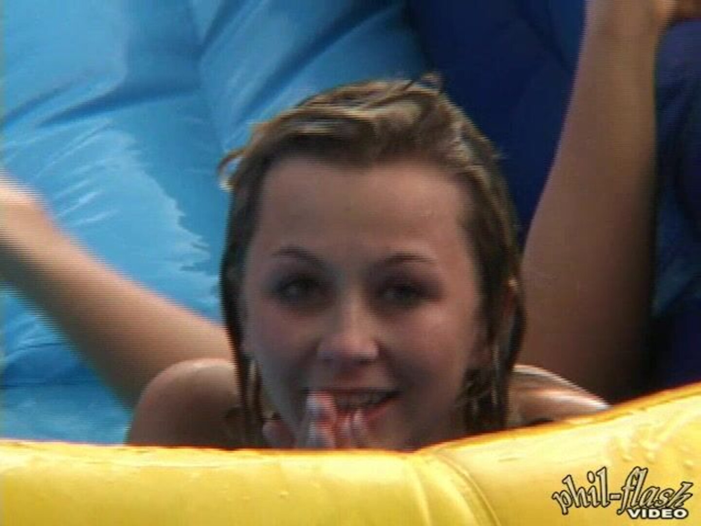 Teen Kasia Water Slide - solo - masturbation