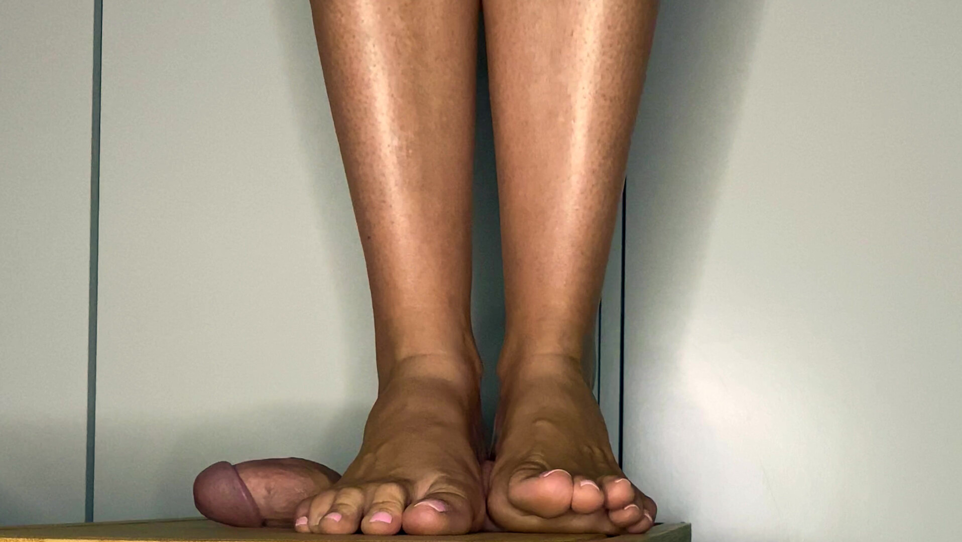 The Mean Cowgirls Stomp the Cum Out No Hands with my Pink Toenail - 4k - the mean cowgirls - foot fetish - footjob - sexy feet - cbt - trample - cockbox - cock crush - cum on feet
