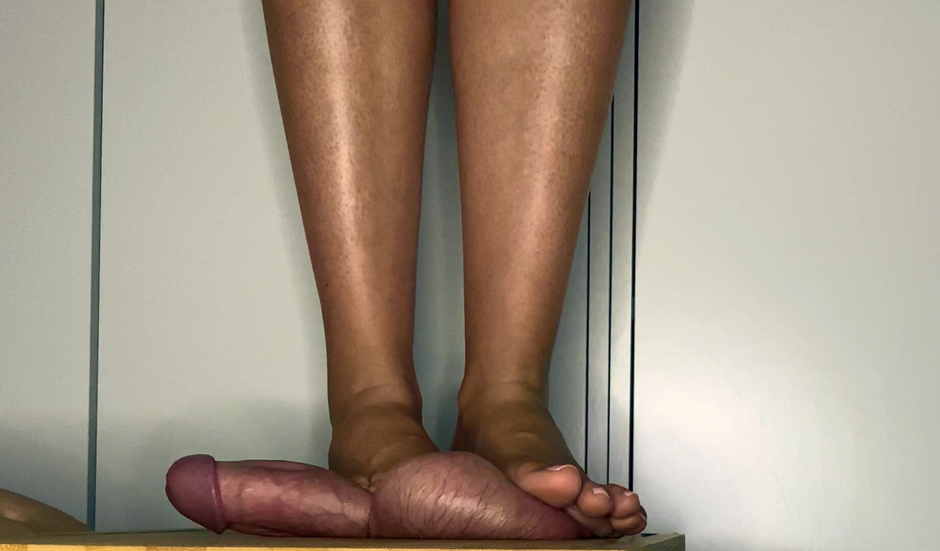 The Mean Cowgirls Stomp the Cum Out No Hands with my Pink Toenail - 4k - the mean cowgirls - foot fetish - footjob - sexy feet - cbt - trample - cockbox - cock crush - cum on feet