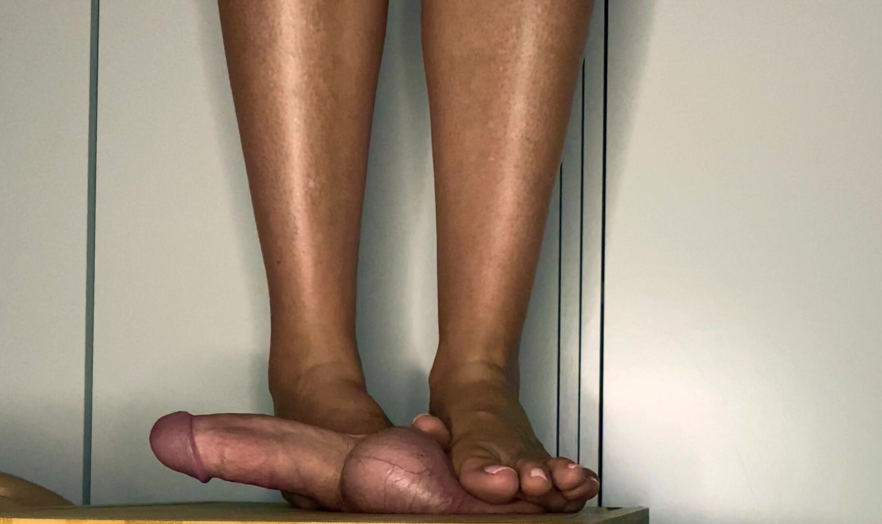 The Mean Cowgirls Stomp the Cum Out No Hands with my Pink Toenail - 4k - the mean cowgirls - foot fetish - footjob - sexy feet - cbt - trample - cockbox - cock crush - cum on feet