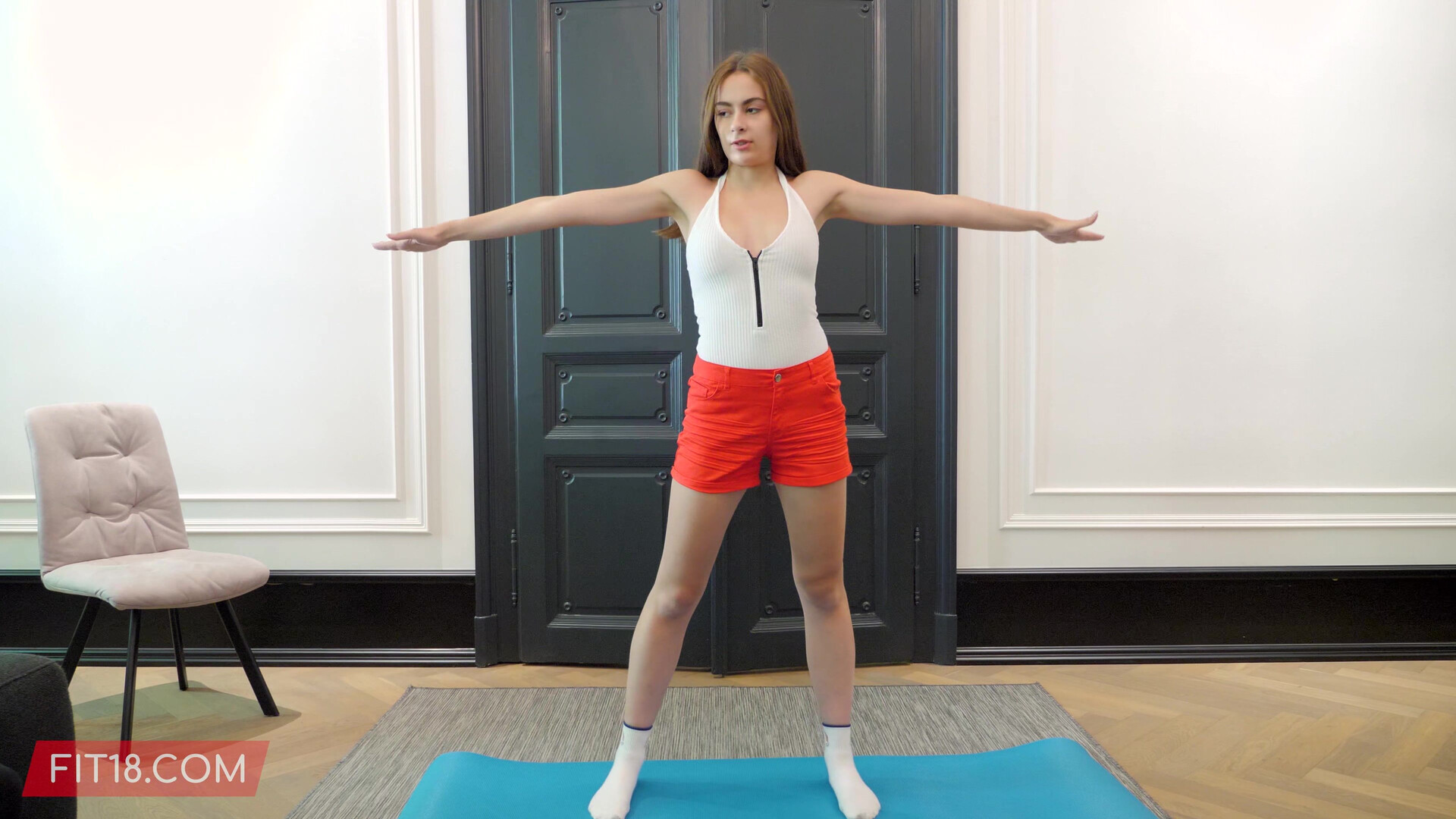 VICTORIA J DOWNWARD DOGGY STYLE UHD - 4k