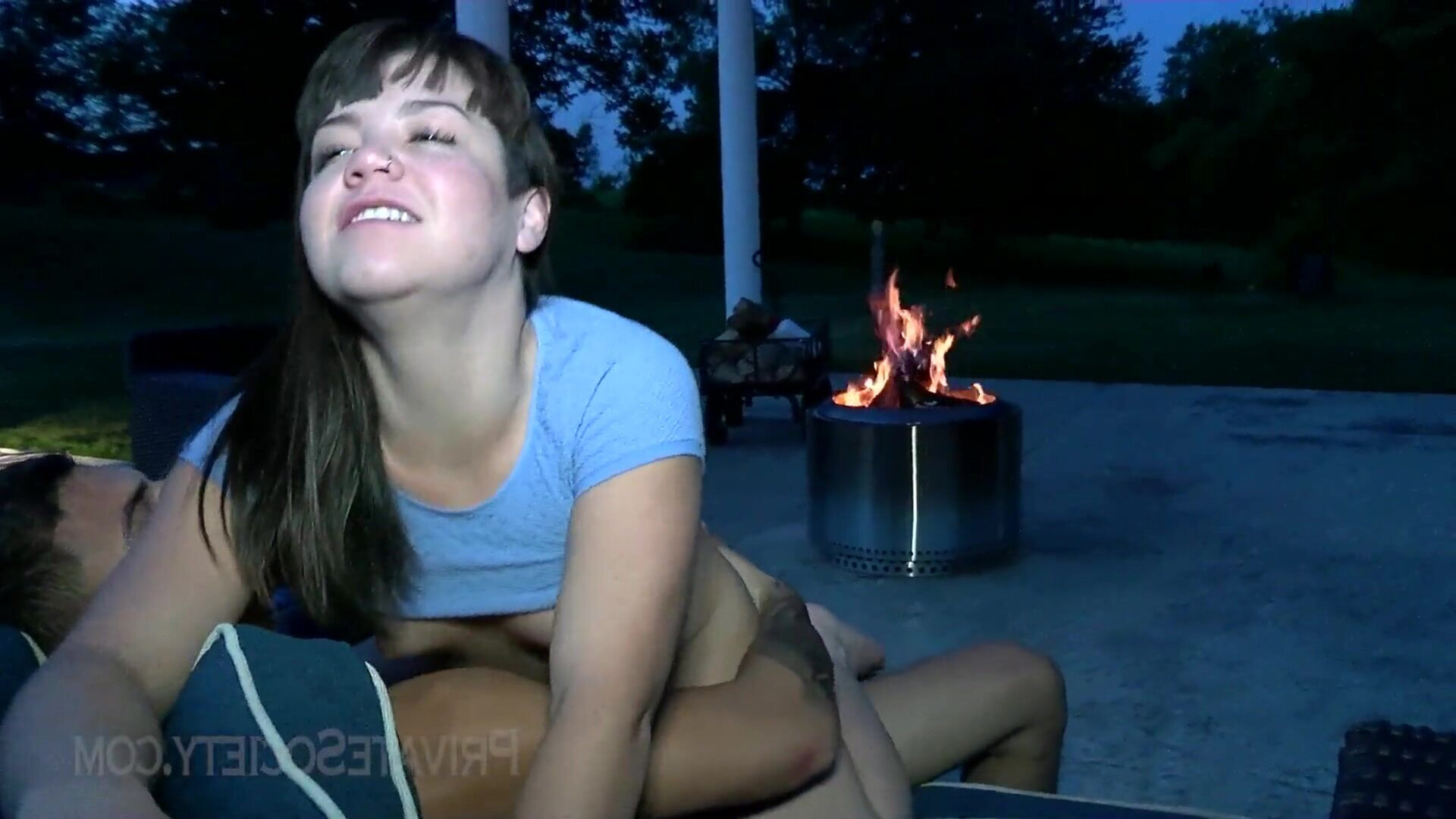 fucking a new stud - amateur - asian - small tits - outdoor - cum in mouth - cum swallowing - big cock - riding - missionary - petite