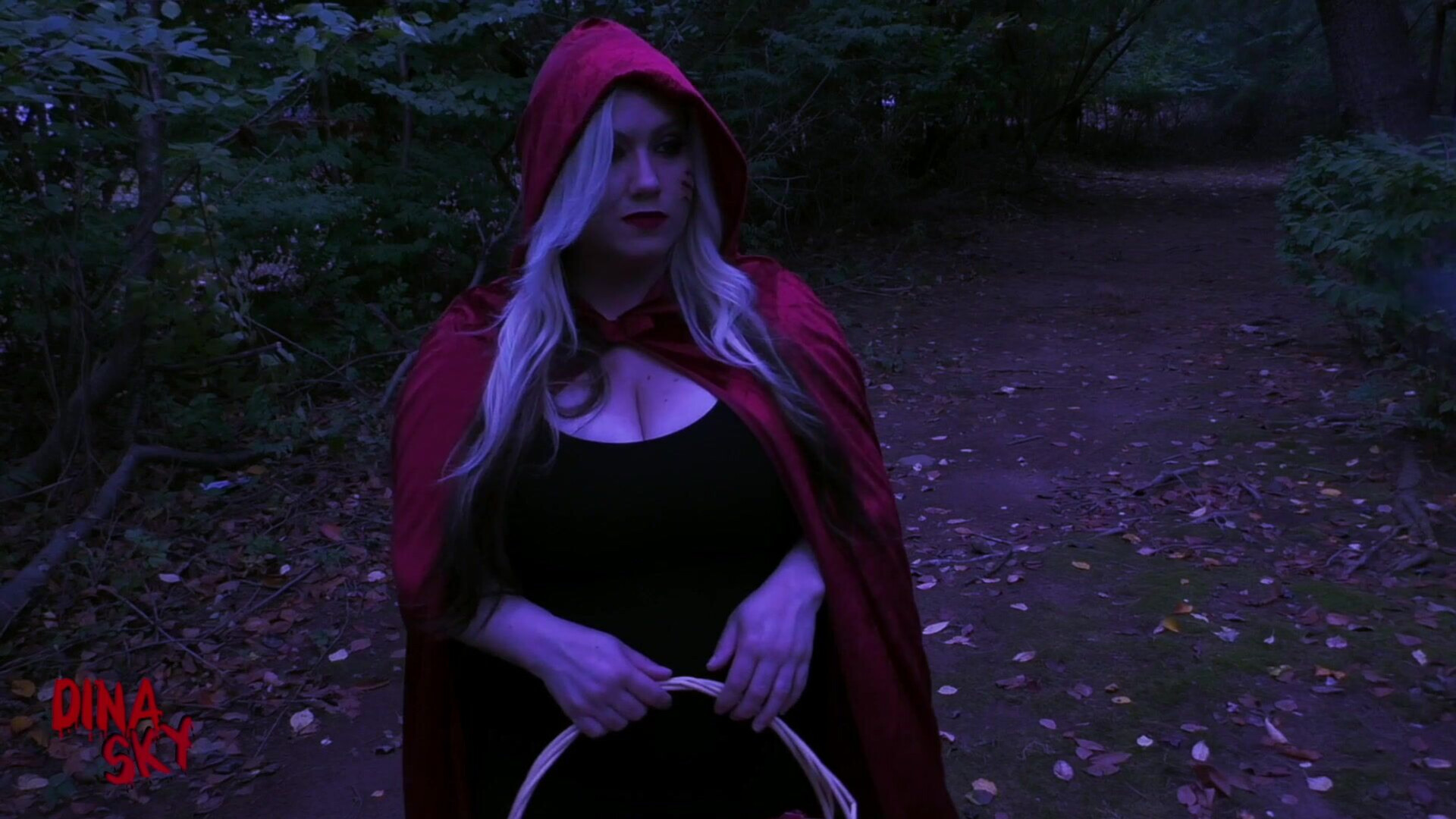 ClubDinaSky Red Riding Hood Cosplay Masturbation Bad Dragon Dildo - amateur - solo - big tits
