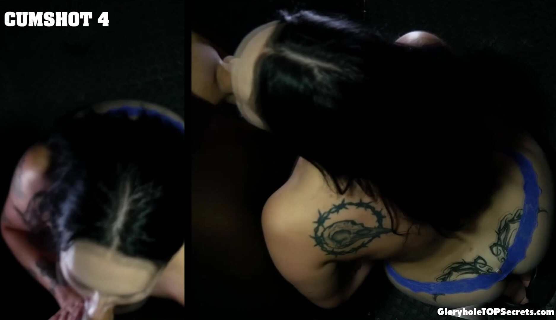 Fantastic job Raven, 11 cumshots! - gloryhole - blowjob - oral - brunette - cumshot - facial - cum swallowing - cum on tongue - cum in mouth - cum