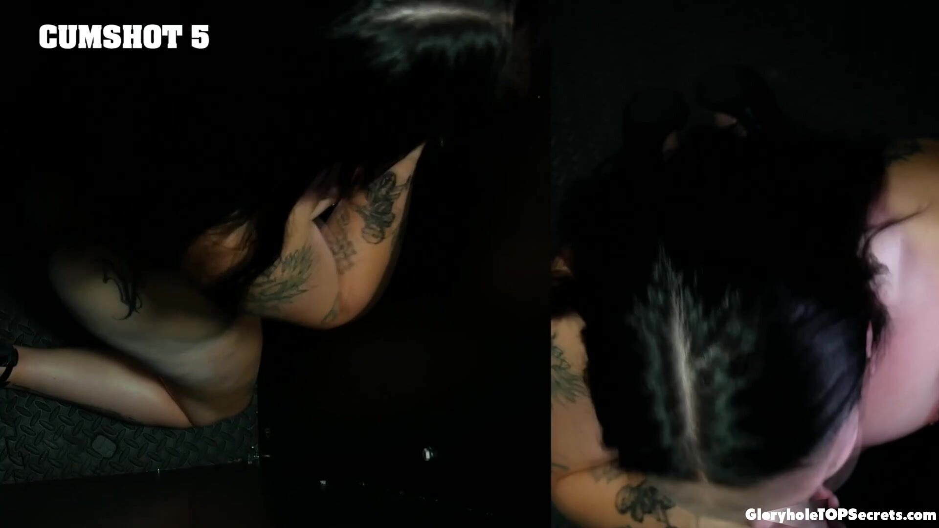 Fantastic job Raven, 11 cumshots! - gloryhole - blowjob - oral - brunette - cumshot - facial - cum swallowing - cum on tongue - cum in mouth - cum