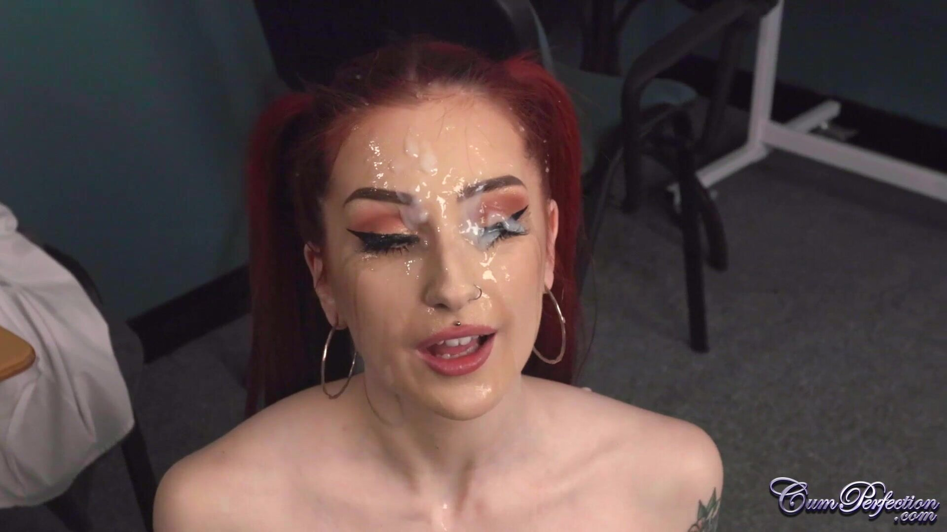 Gigi Rouge College Girl Bukkake - red - head