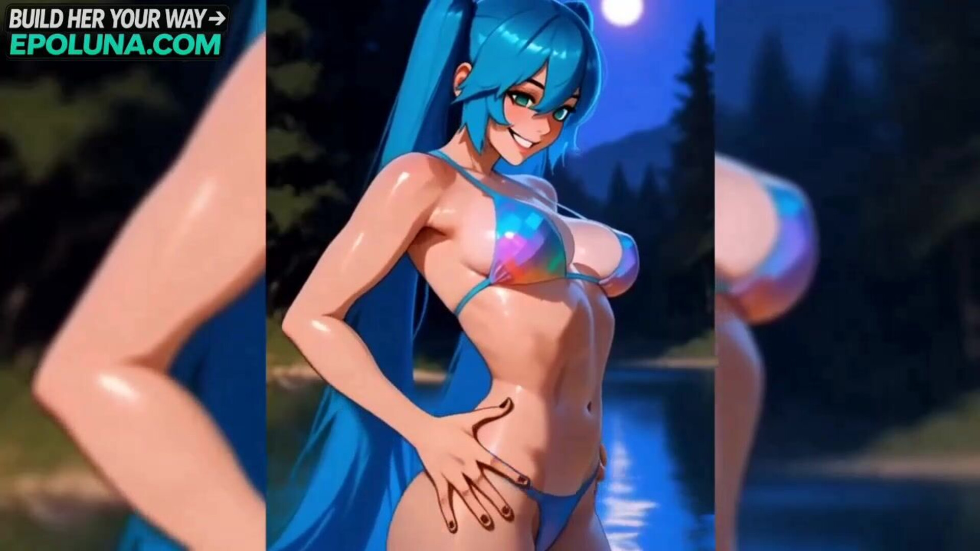 Hard Sex With Hatsune Miku At The Lake - big ass - big tits - blowjob - sex - fuck