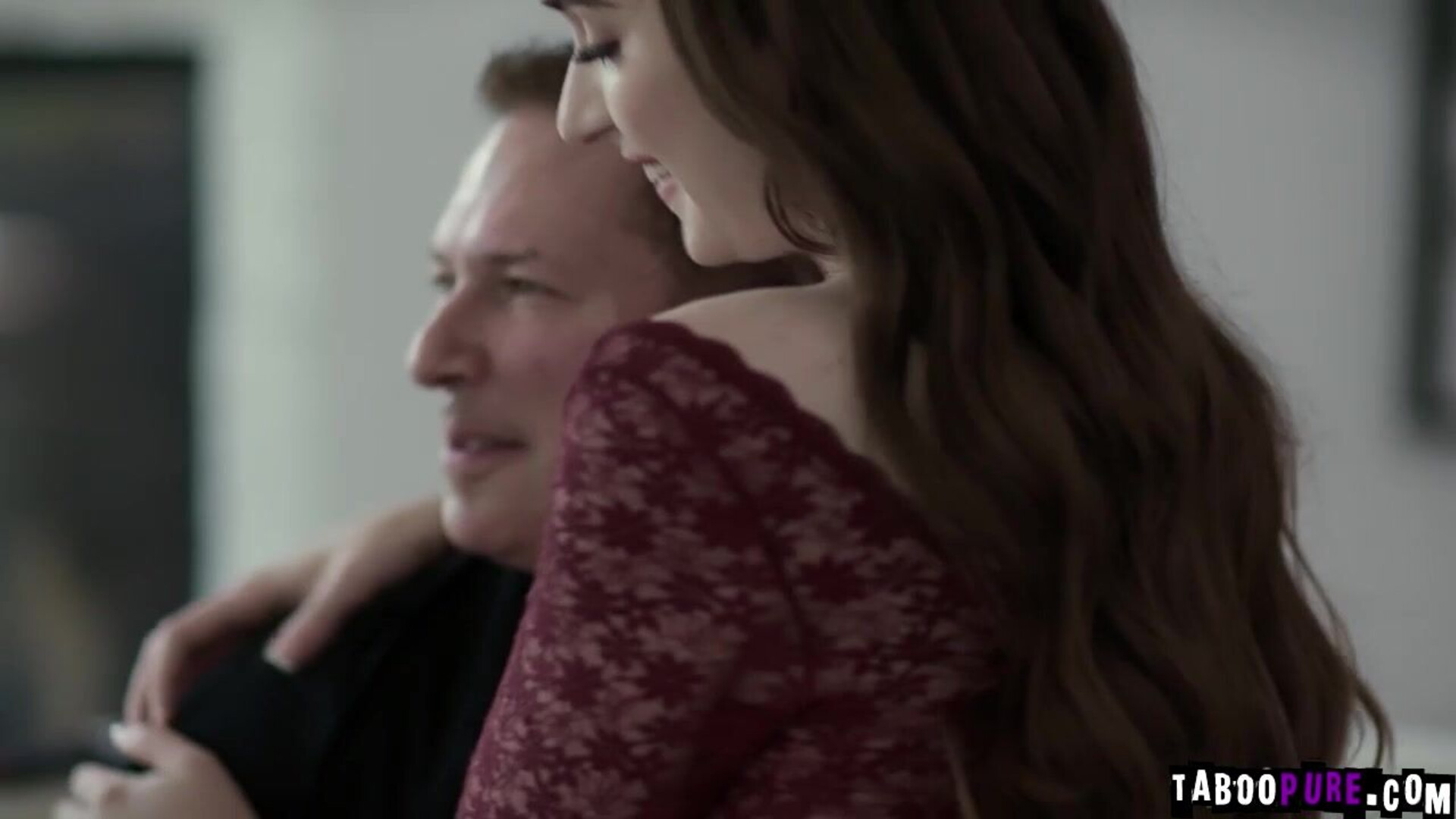 Hazel Moore sits on top of John's cock - tabooer - brunette - natural tits - fingering - teen - older - blowjob - deepthroat - handjob - kissing