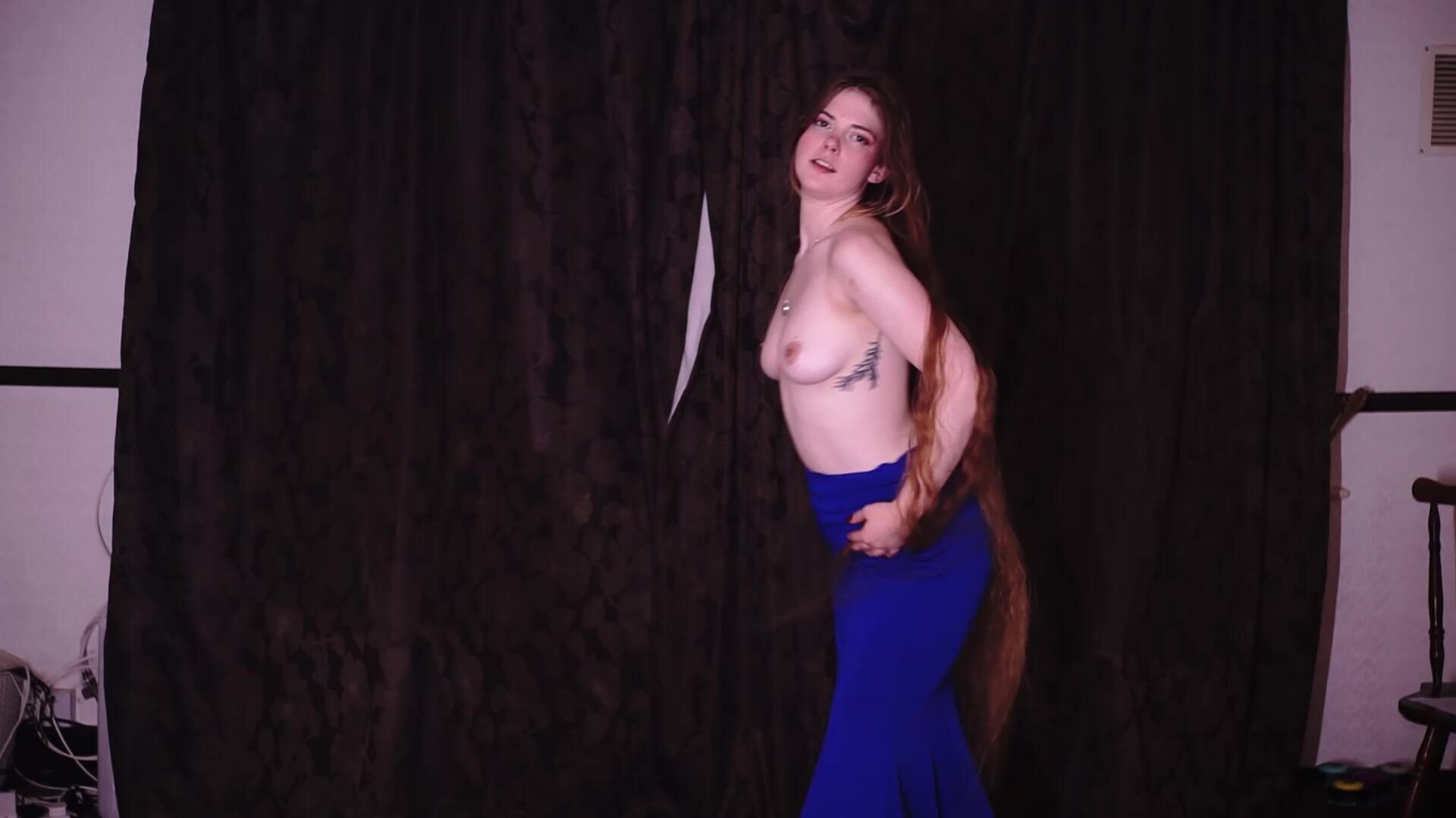 Longhairluna Posh British Exotic Dancer Burlesque Bts - petite - solo - amateur