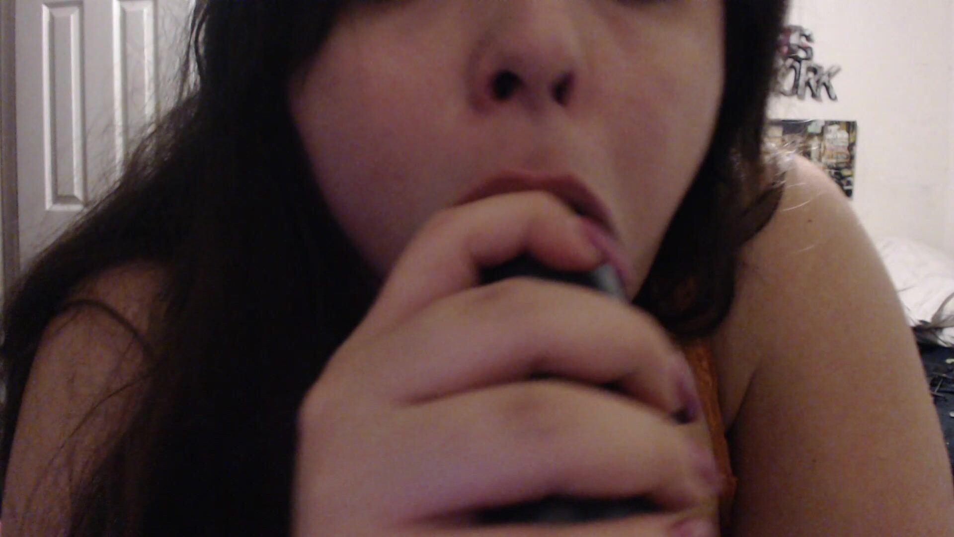 Missbustylatina Double Dildo Oral - bbw - solo - big tits