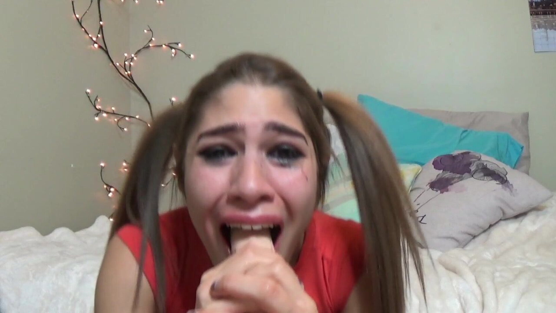 Sasha V Daddy Messed Up My Makeup - small tits - solo - amateur
