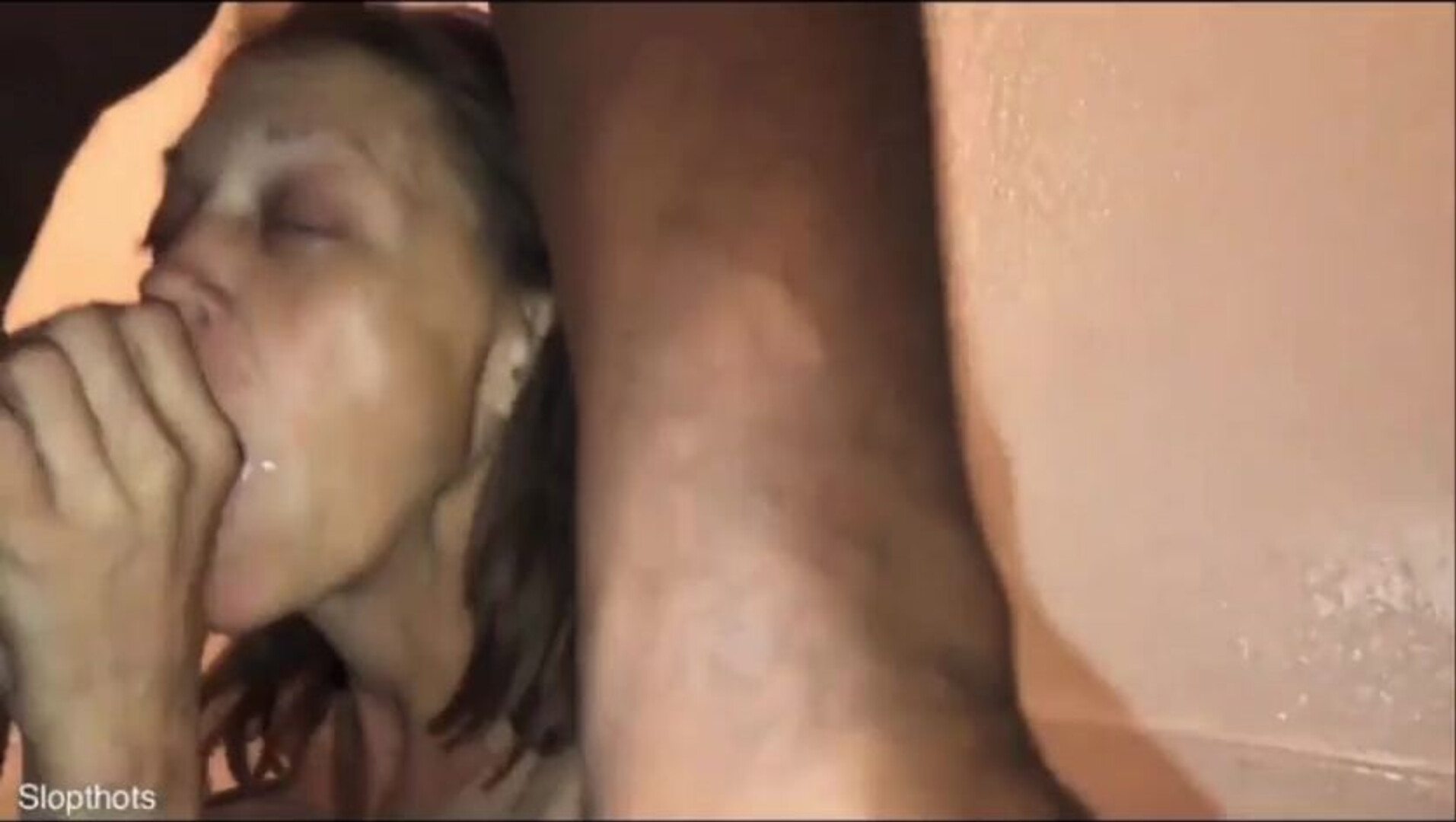 Skinny granny cumslut cocksucking - crack head - cocksucking