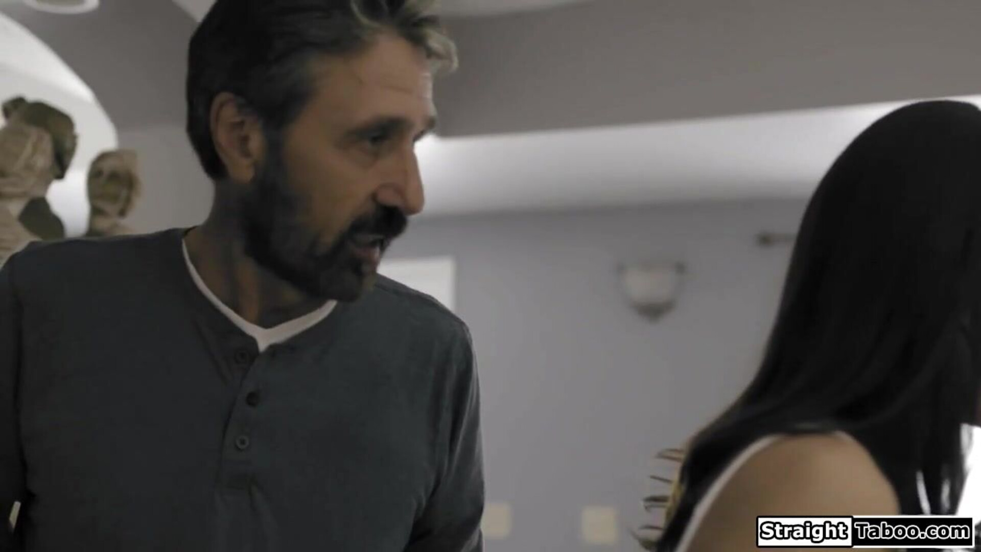 Stepdad spank stepdaughter as punishment - stepdaughter - stepdad - rough - old and young - teen - spank - latina - facefuck - oral - small tits