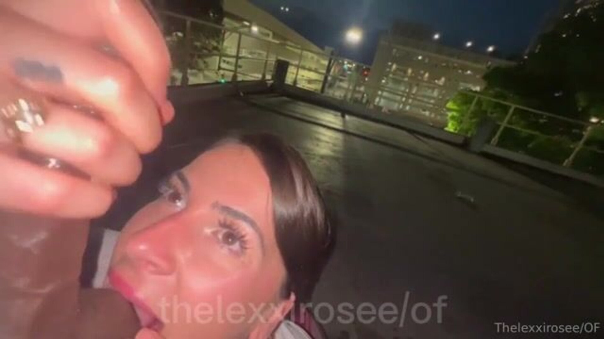 Sucking outdoors and fucking - blowjob - big ass - interracial - teen