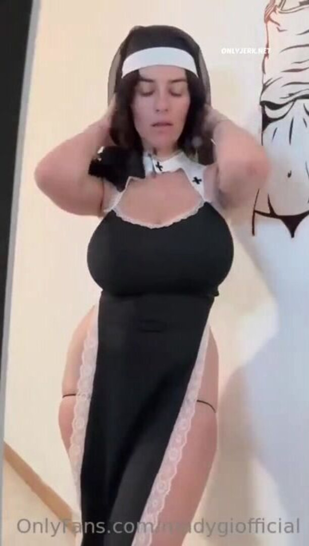 mady gio nun mirror mounted dildo fuck - big ass - big tits - blowjob - sex - fuck