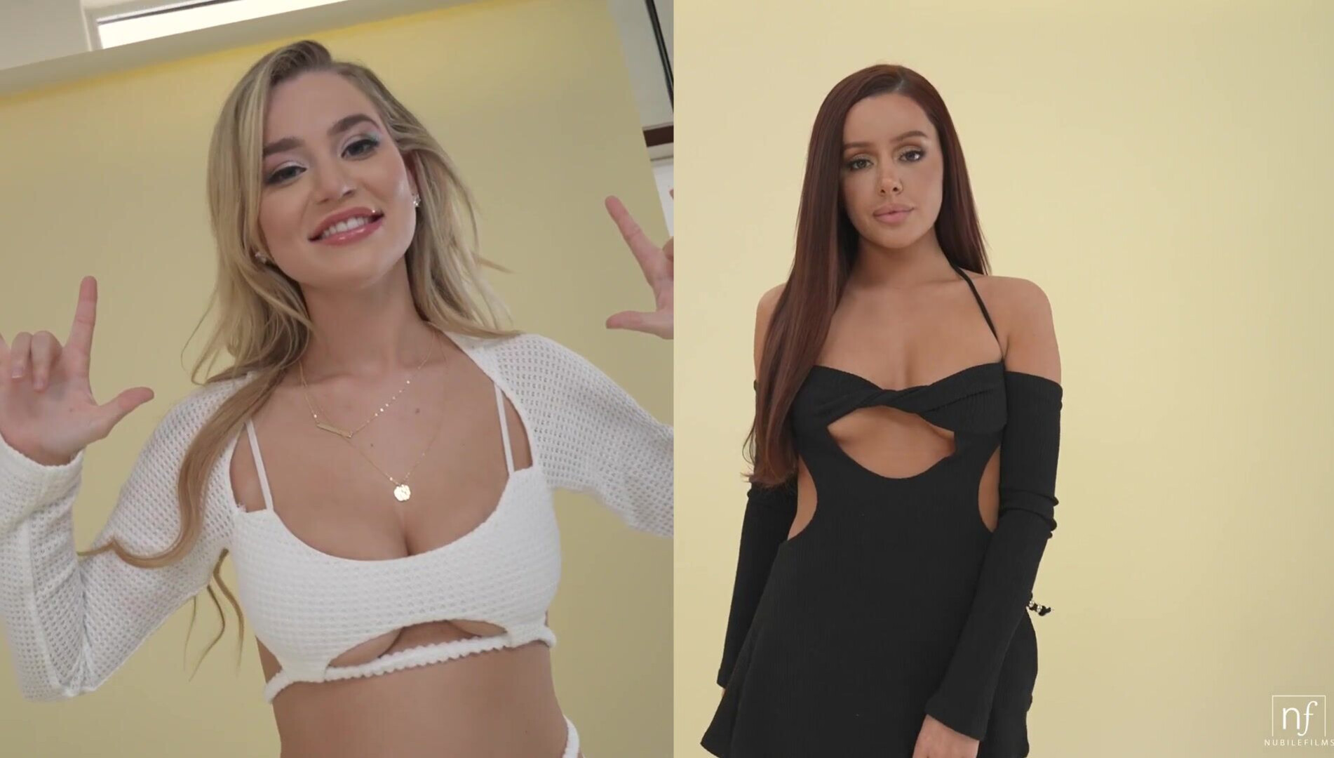Blake Blossom, Vanna Bardot Behind The Camera - big natural tits - big tits - blonde - blowjob - cowgirl - cumshot - doggy style - face sitting - facial - ffm