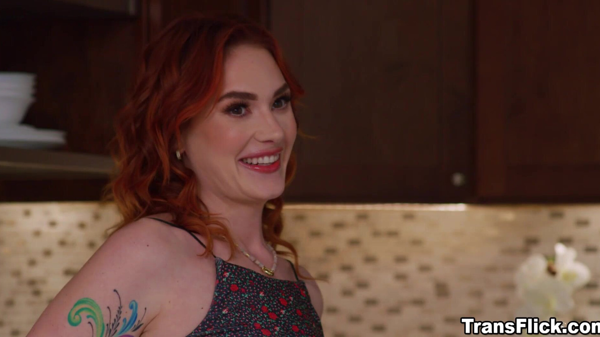 Curvy Siri Dahl received cum on her ass by Kasey Kei - redhead - big tits - fingering - tattoos - asian - interracial - blowjob - deepthroat - big ass - foot fetish