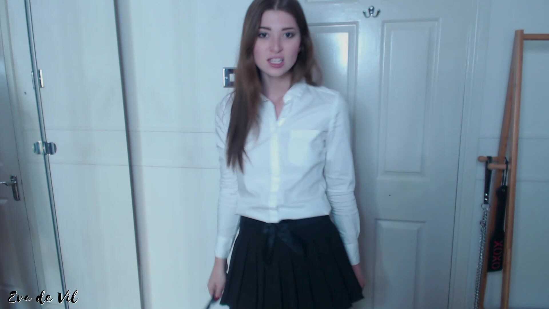 Eva De Vil Captured (Chastity, Tease&Denial) - small tits - solo - amateur