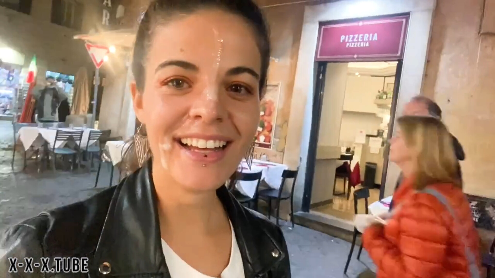 Facial, Cumwalk latino - teen - latina - blowjob - cumshot - outdoor