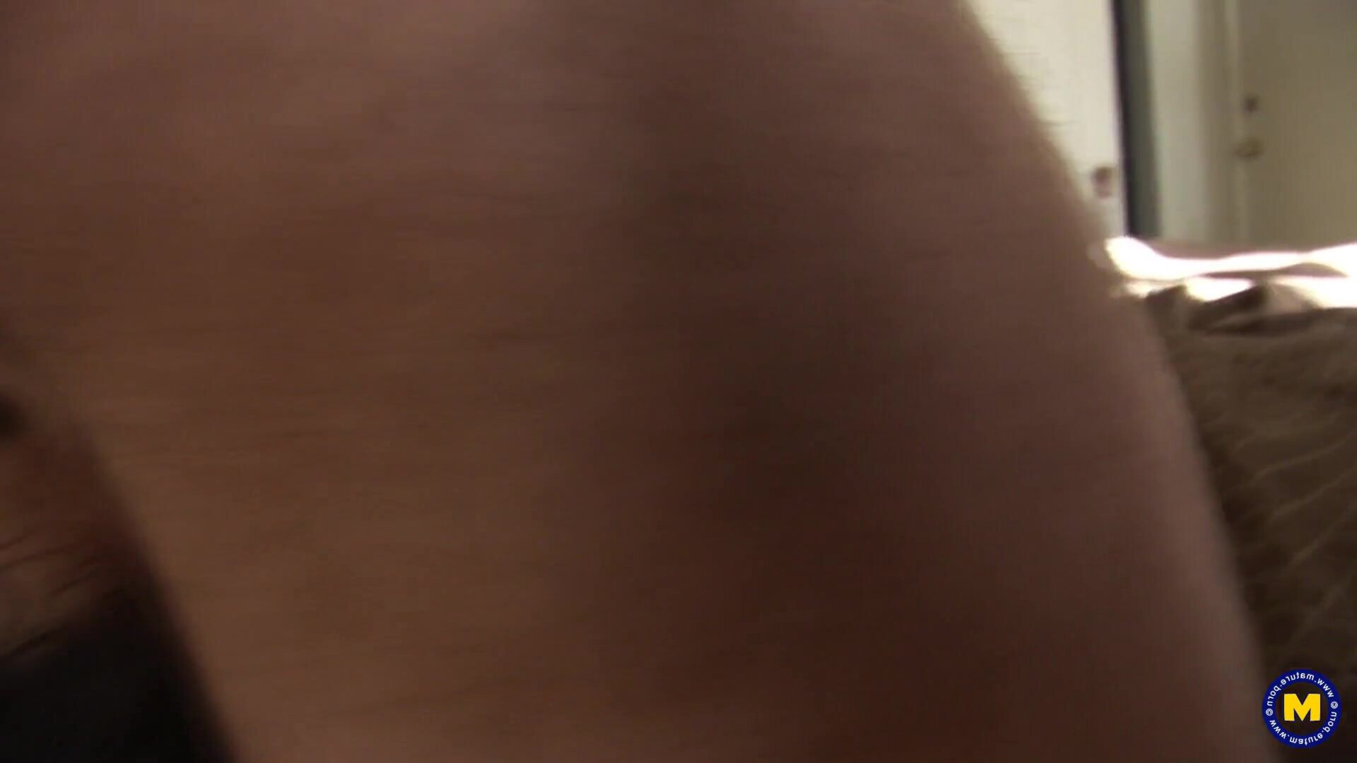 The curvaceous, older spouse, Joyce, is thoroughly fucked from behind while positione - blowjob - brunette - mature - doggy style - big natural tits - cum in mouth - big ass - american - rimjob - housewife
