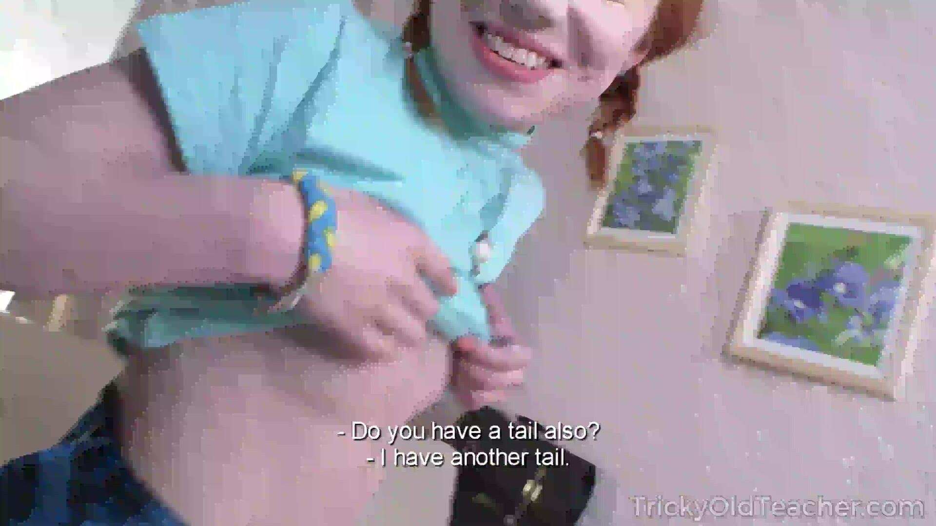 her old teacher anal lesson 4K - anal - 4k - teen - red head - oldman