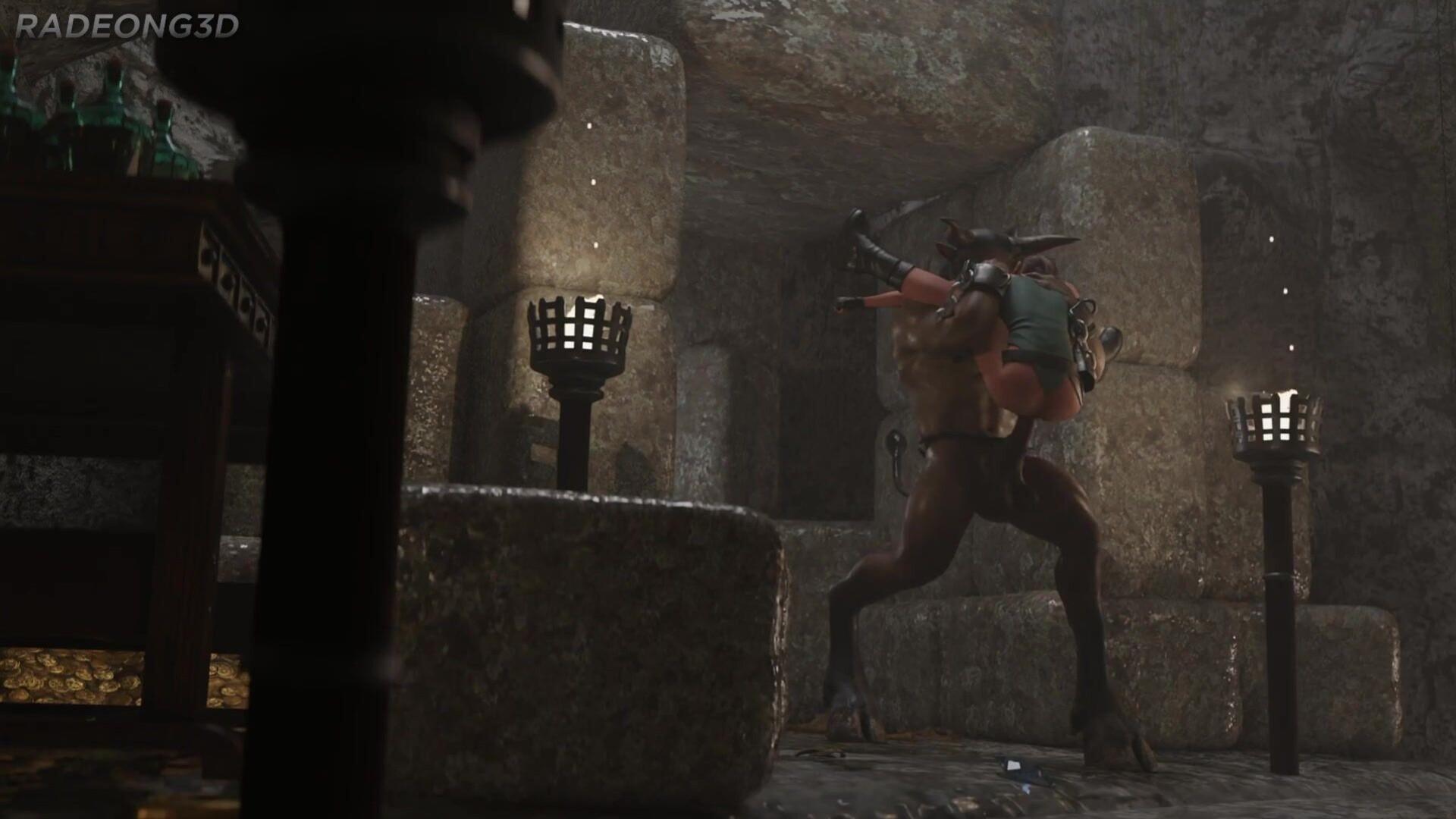 Amazonian Lara Croft - hentai