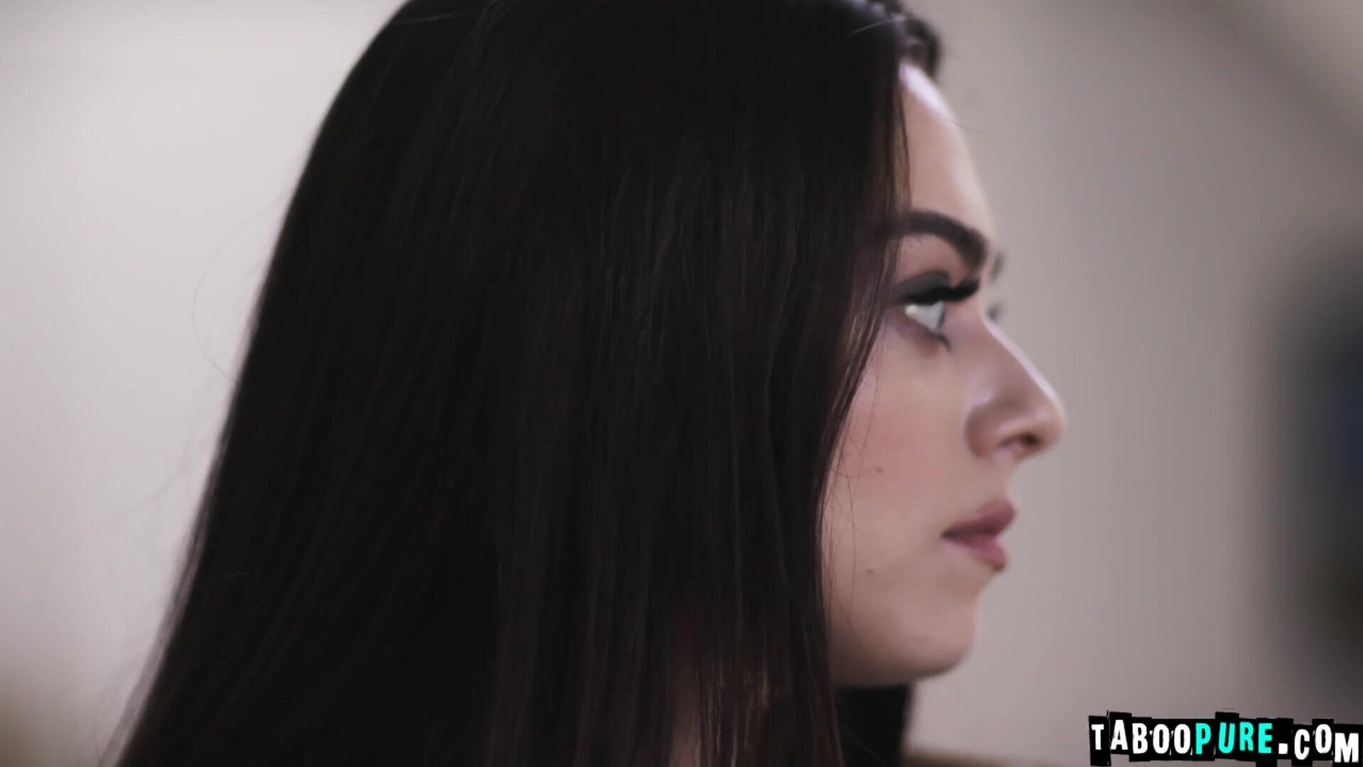 Horny teen Sophia Burns seduced Robby Echo to fuck her - brunette - small tits - teen - family roleplay - pussy to mouth - blowjob - deepthroat - ass - gagging - big ass