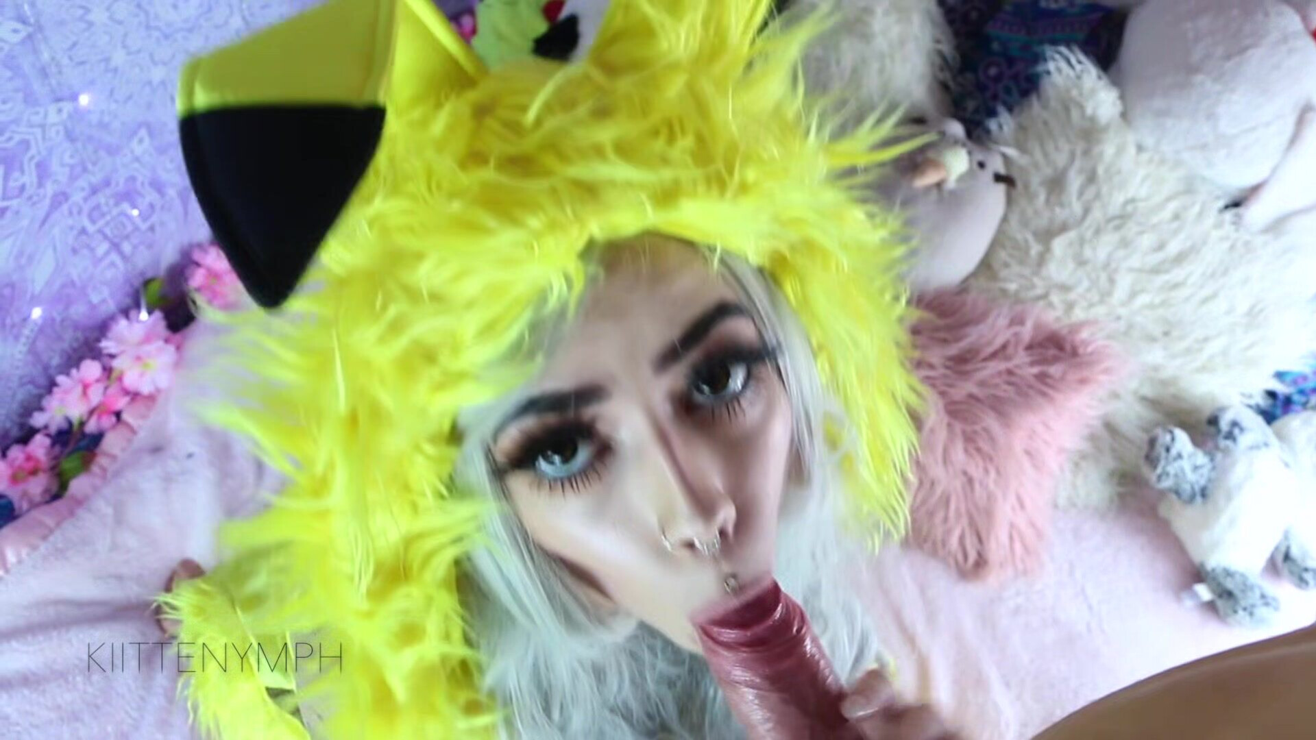 Kiittenymph Pikachu Slut Suck & Fuck - cosplay - big tits - pov