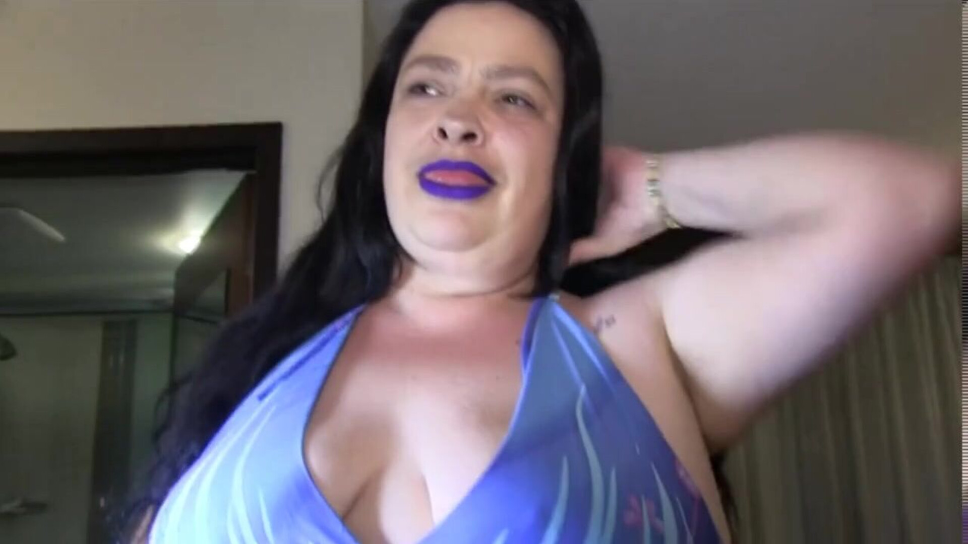 L7cy B3ll35 5t3pm0m G3t5 F ck by H3r M45t3r - bbw - bigass - bigtits - mature - milf - hotel