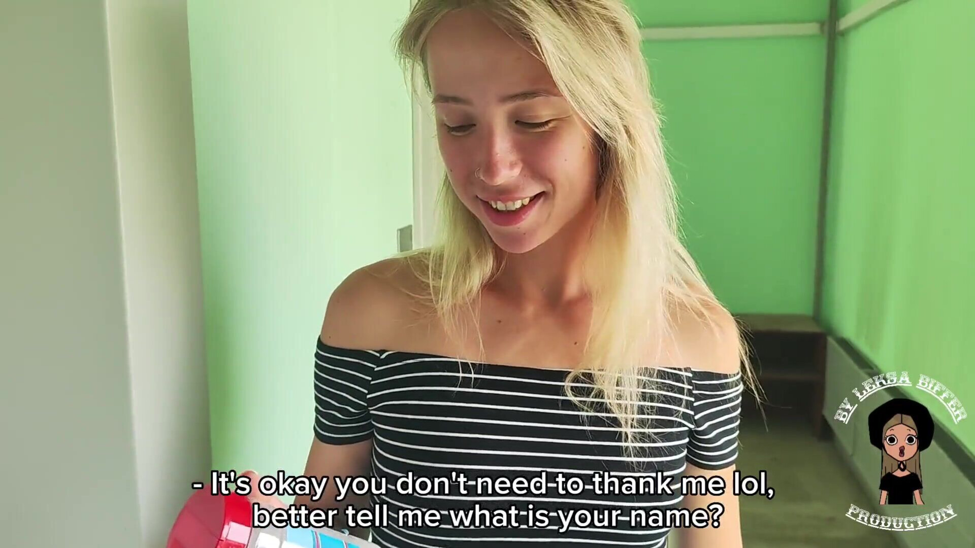 Leksa Biffer Public Pussy Fucking and Blowjob from new Sexy Young Neighbor - facial - blonde - teen - public - older man - amateur