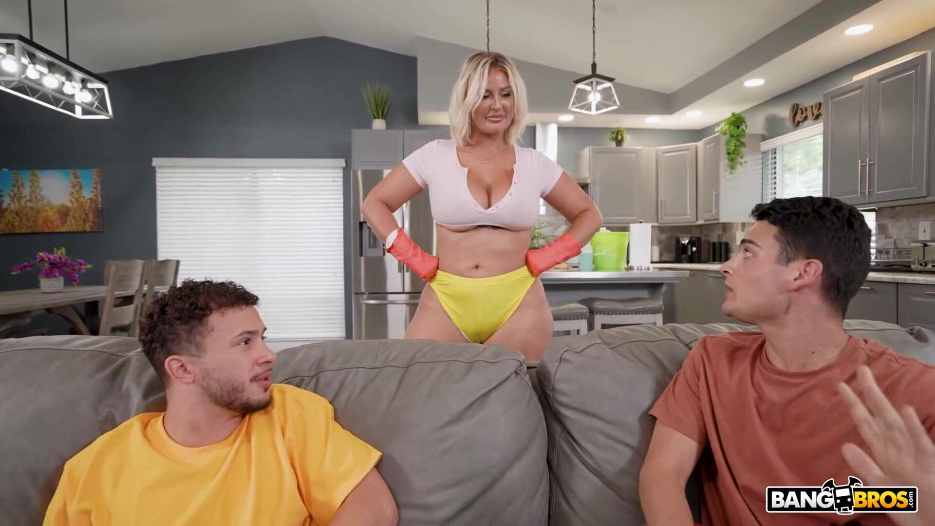 My best friend let me use his hot stepmom - milf - mom - son - stepmom - stepson - big tits - big boobs - cumshot - facial - threesome