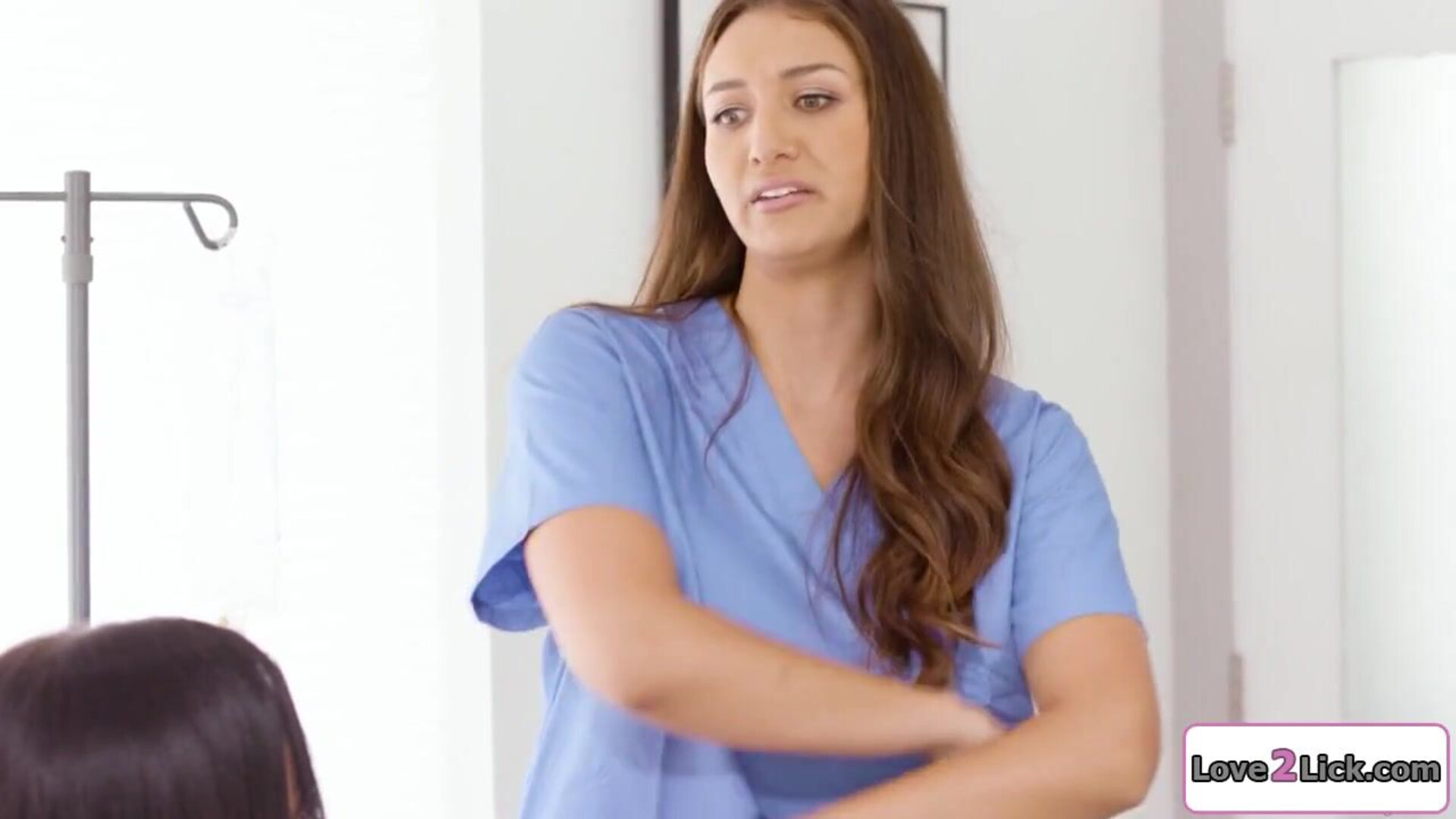 Nurses dominate a patient and finger her - lesbian - threesome - femdom - finger - big tits - milf - facesit - titsuck - curvy - masturbation
