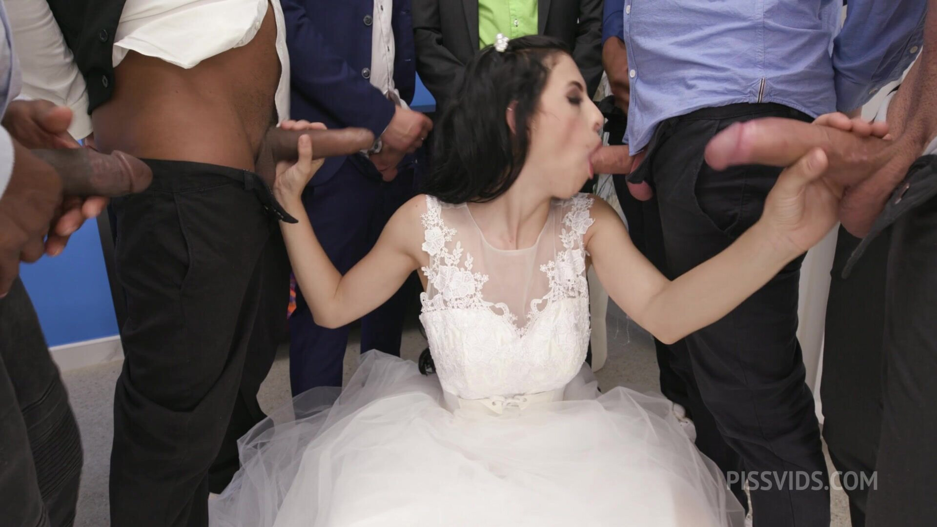Slammed brides Goes Wet, Alicia Trece, 7on1, ATM, Balls Deep, DAP, Rough, Big Gapes, Pee Drink, Cum - bbc - double anal (dap) - gapes (gaping asshole) - lingerie - piss - piss drinking