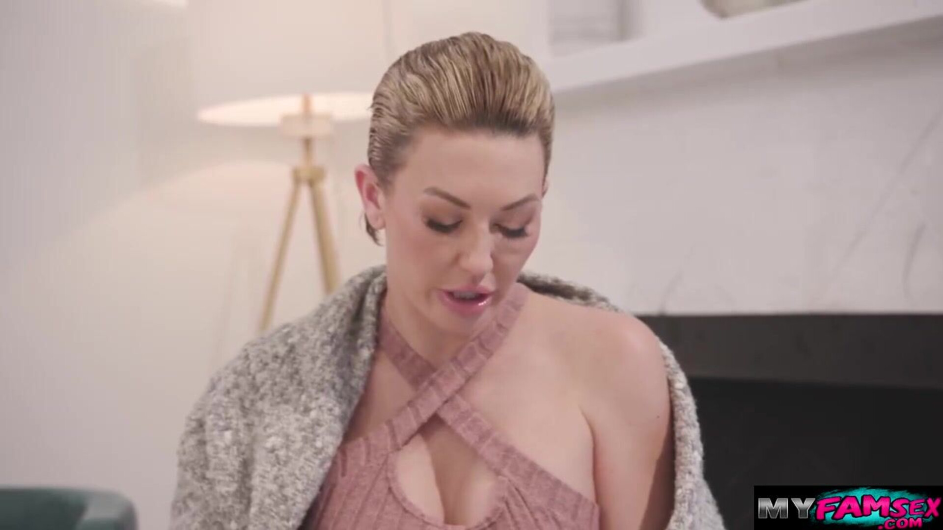 Stepmom calls her black friend to fuck our pussy - stepmom - stepdaughter - milf - taboo - blonde - big tits - girl on girl - threesome - small tits - fingering