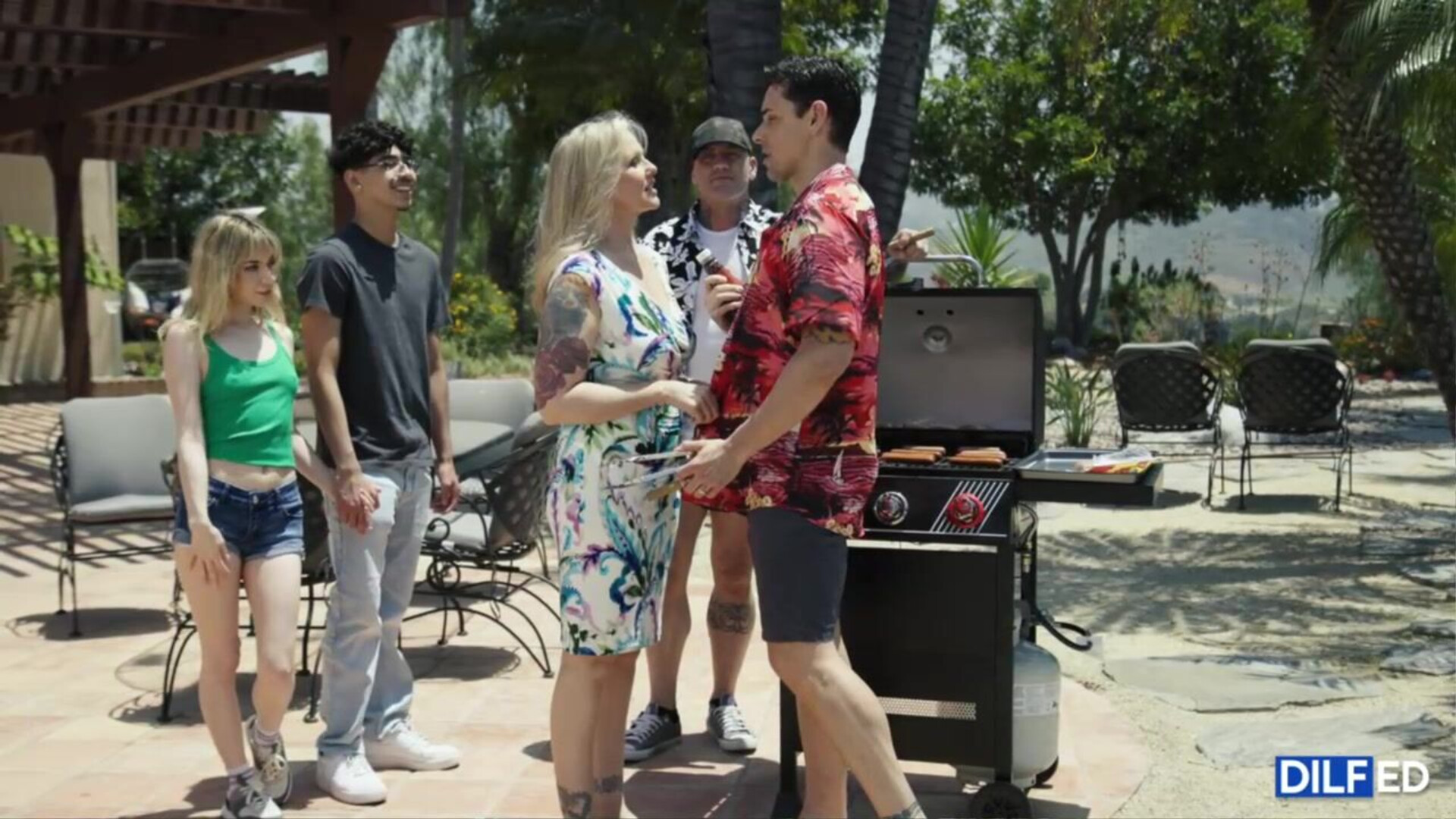 Demi Hawks Cheating BBQ - teen - blowjob - blonde