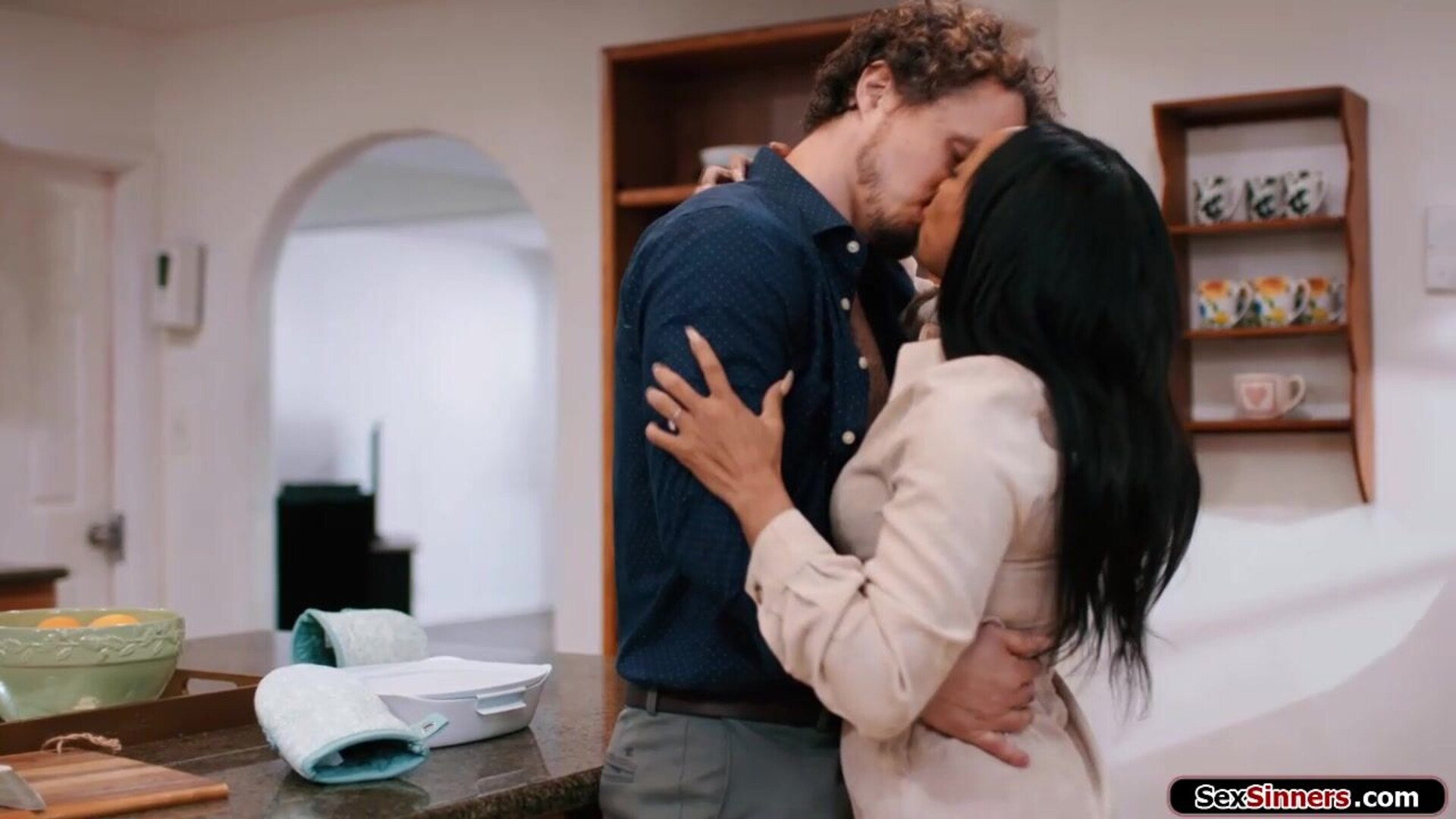I cheat on my husband with his stepbro - cheat - ebony - interracial - big cock - small tits - deepthroat - petite - tattoo - lingerie - brunette