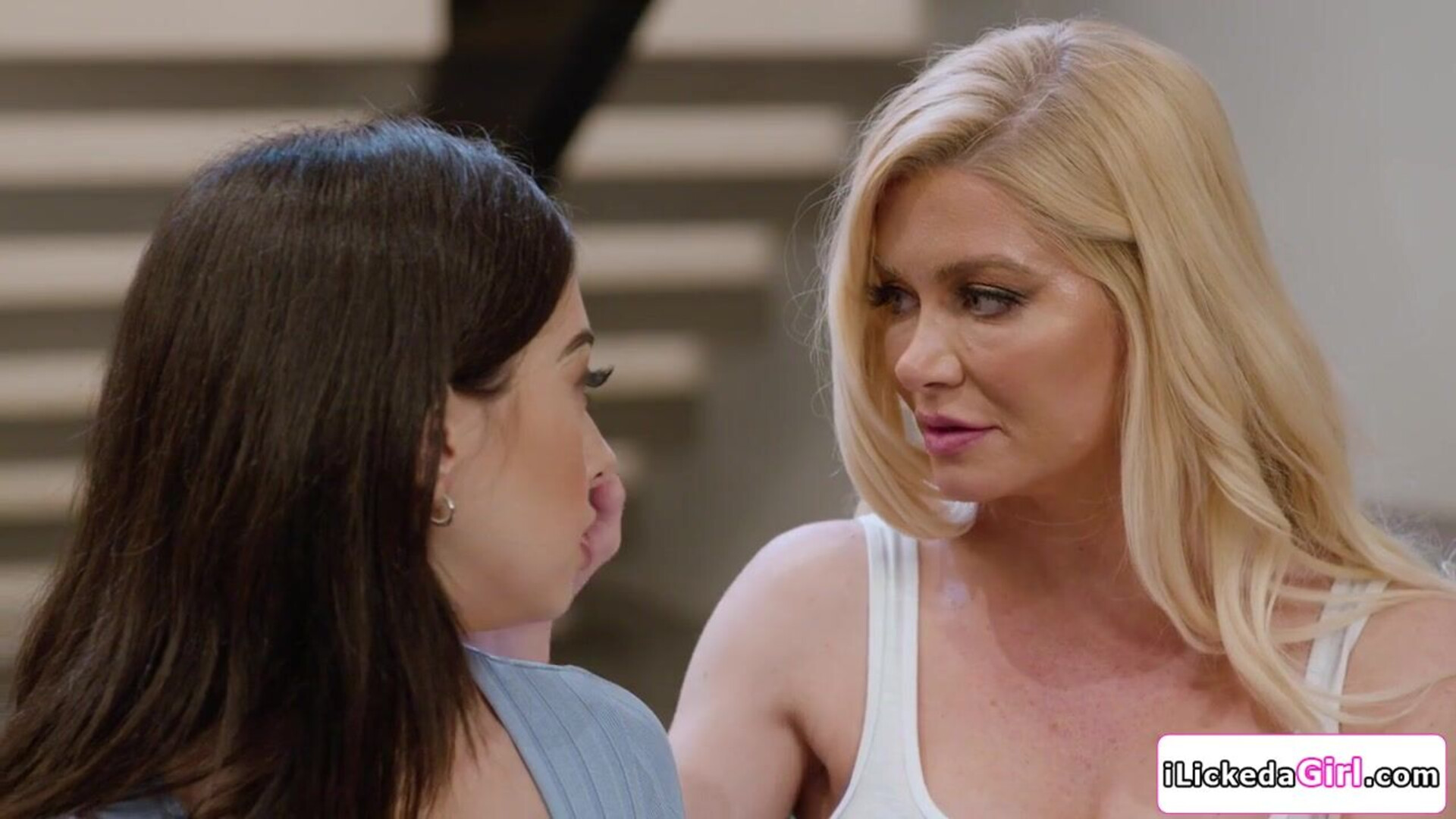 Lesbian milf tribbing with stepdaughter - lesbian - stepmom - stepdaughter - old and young - facesitting - family - milf - teen - big tits - big ass