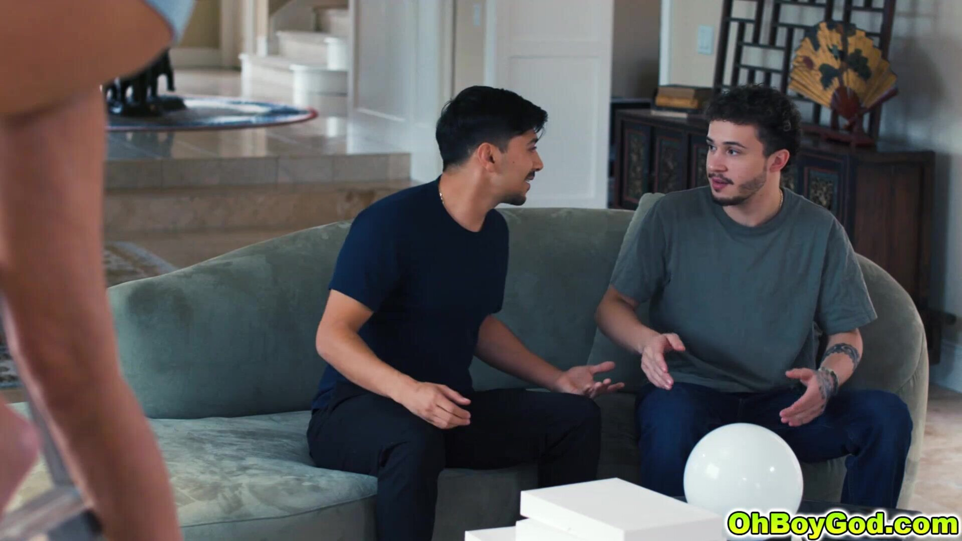Pristine Edge love suck both those big dicks - brunette - big tits - threesome - fingering - milf - family roleplay - blowjob - deepthroat - big dick - stepson