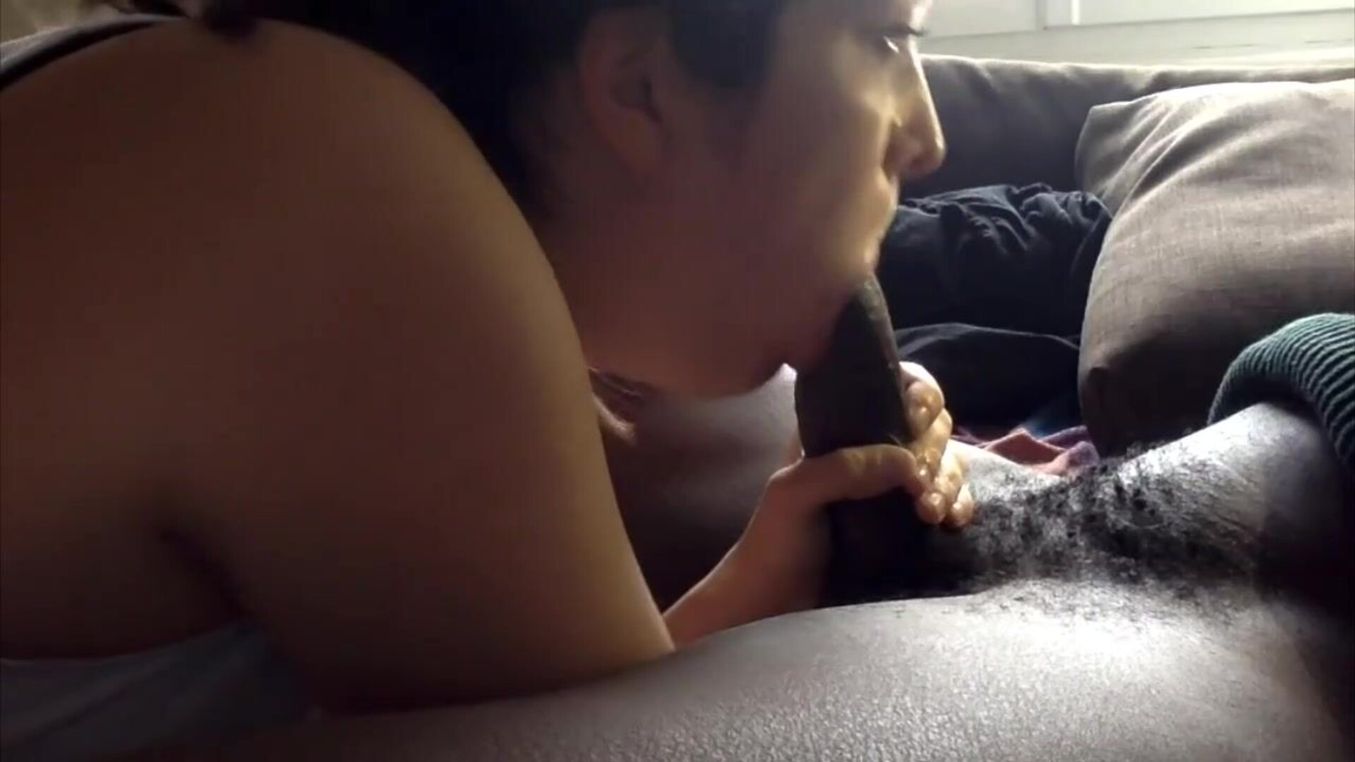 Real Homemade Interracial Blowjob 53 - interracial - hardcore - handjob