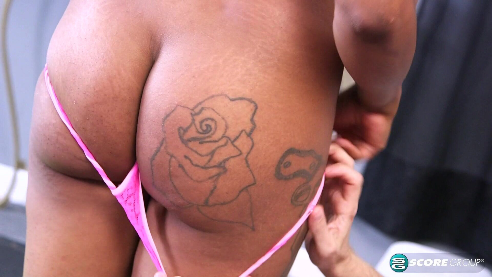 The Gifts That Keep on Giving - babe - ebony - black - plump - big tits - big ass - interracial - titty fuck - lingerie