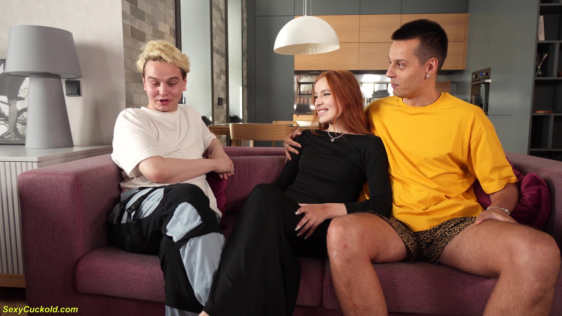 Cuckolding Nympho Girlfriend 4K - teen - babe - red head - small tits - cuckold - blowjob - threesome - anal - double penetratio dp - 4k
