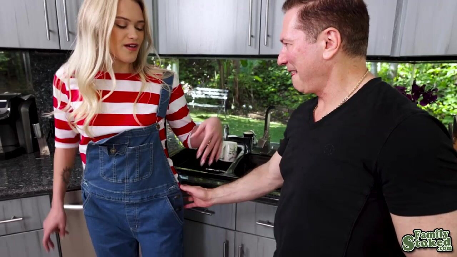 Hot weather well spent by John and Chloe - family stroke - blonde - blowjob - cowgirl - deepthroat - doggystyle - older younger - shaved pussy - side fuck - skinny