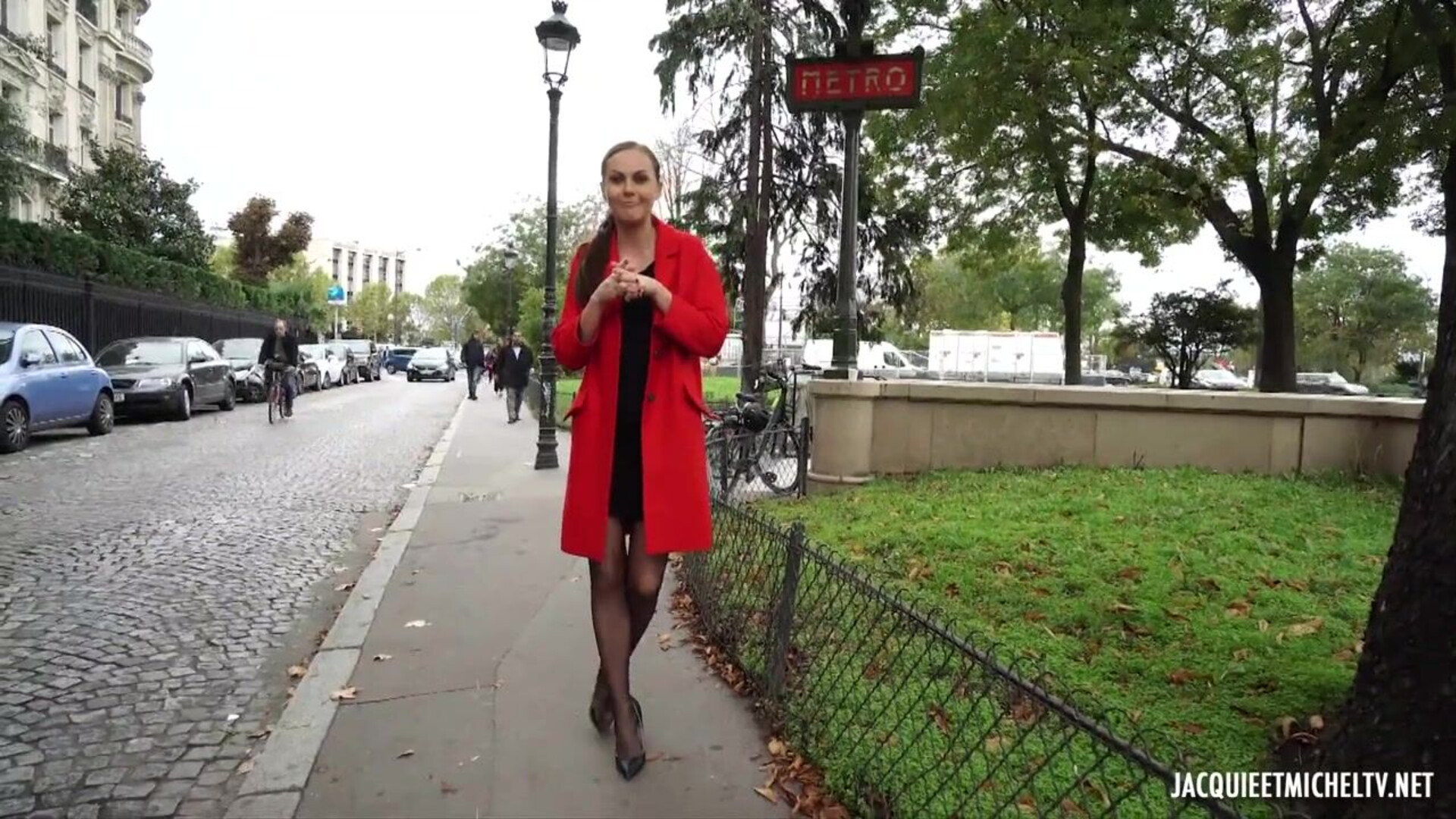 JacquieEtMichelTV – Tina Kay, A Sensual Parisian Stroll For The Beautiful Tina! - blowjob - stockings - hardcore - pussy - doggystyle - cumshots - lingerie - anal - french - interracial