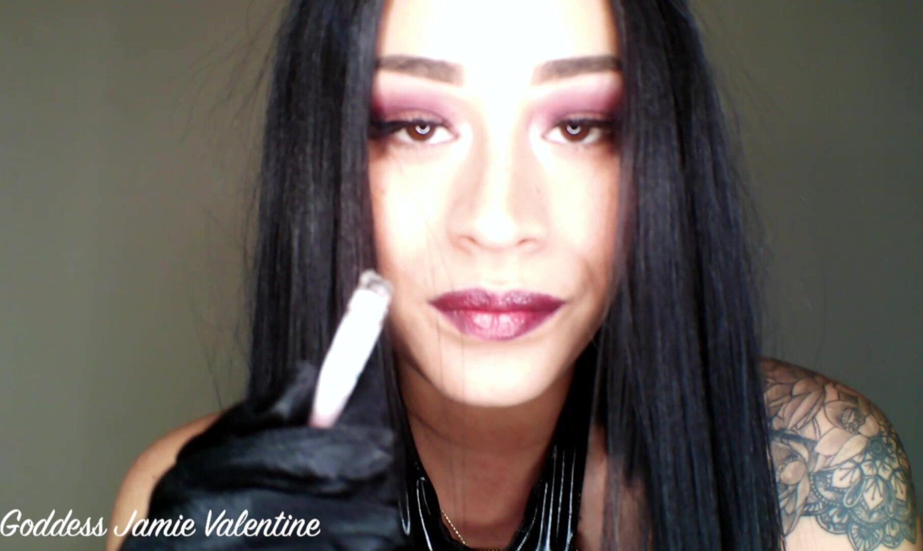 Jamie Valentine Smoking Addiction Reinforcement - big ass - big tits - masturbation